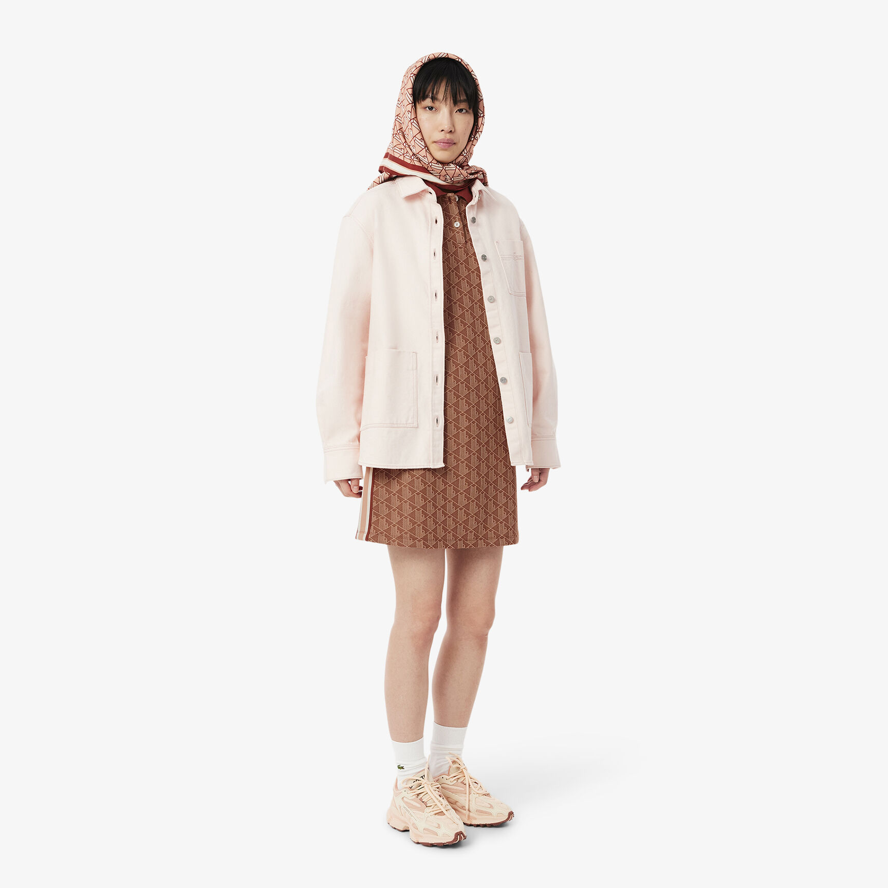 Slim Fit Monogram Jacquard Polo Dress Slim Fit Monogram Jacquard Polo Dress - EF2655-00-GTI