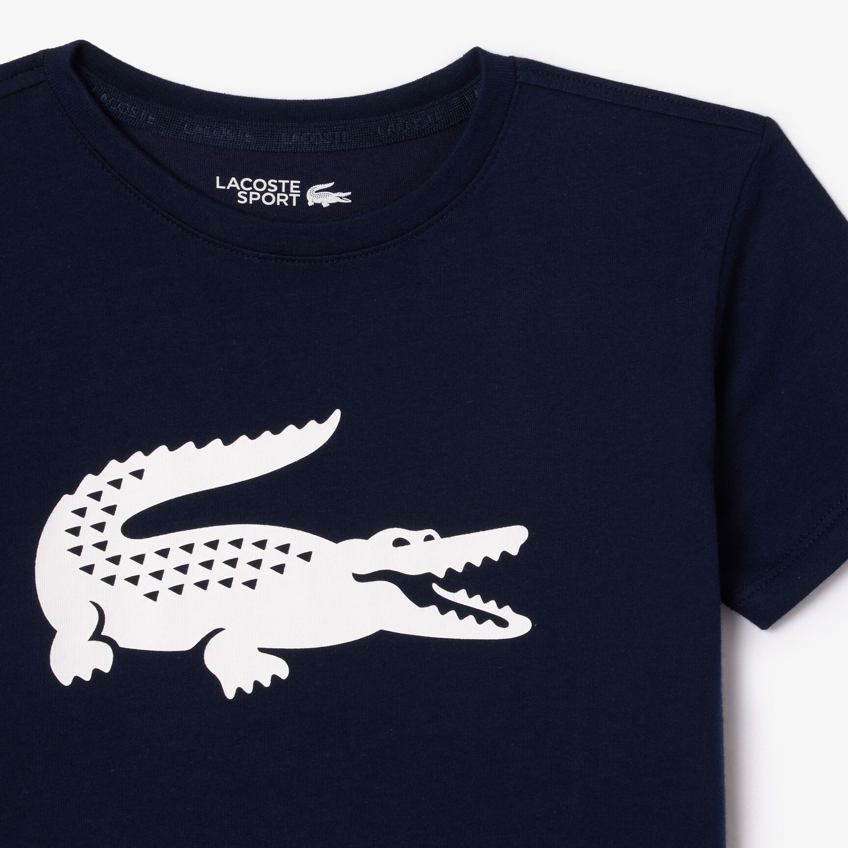تي شيرت تنس قطني تقني كبير الحجم Kids' Lacoste SPORT Tennis Technical Jersey Oversized Croc T-shirt - TJ2910-00-166