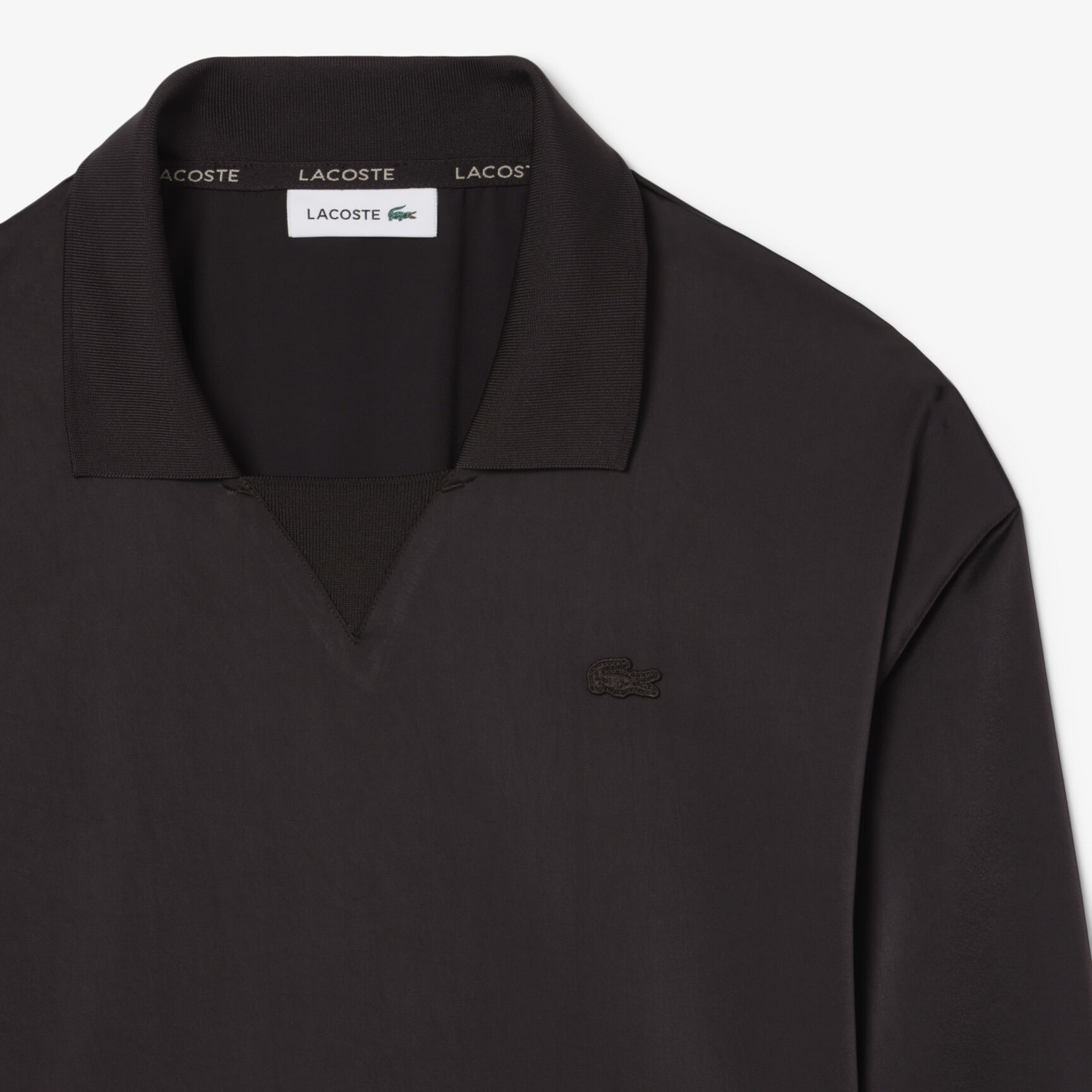 Pleated Satin Polo Dress - EF9789-00-3LA