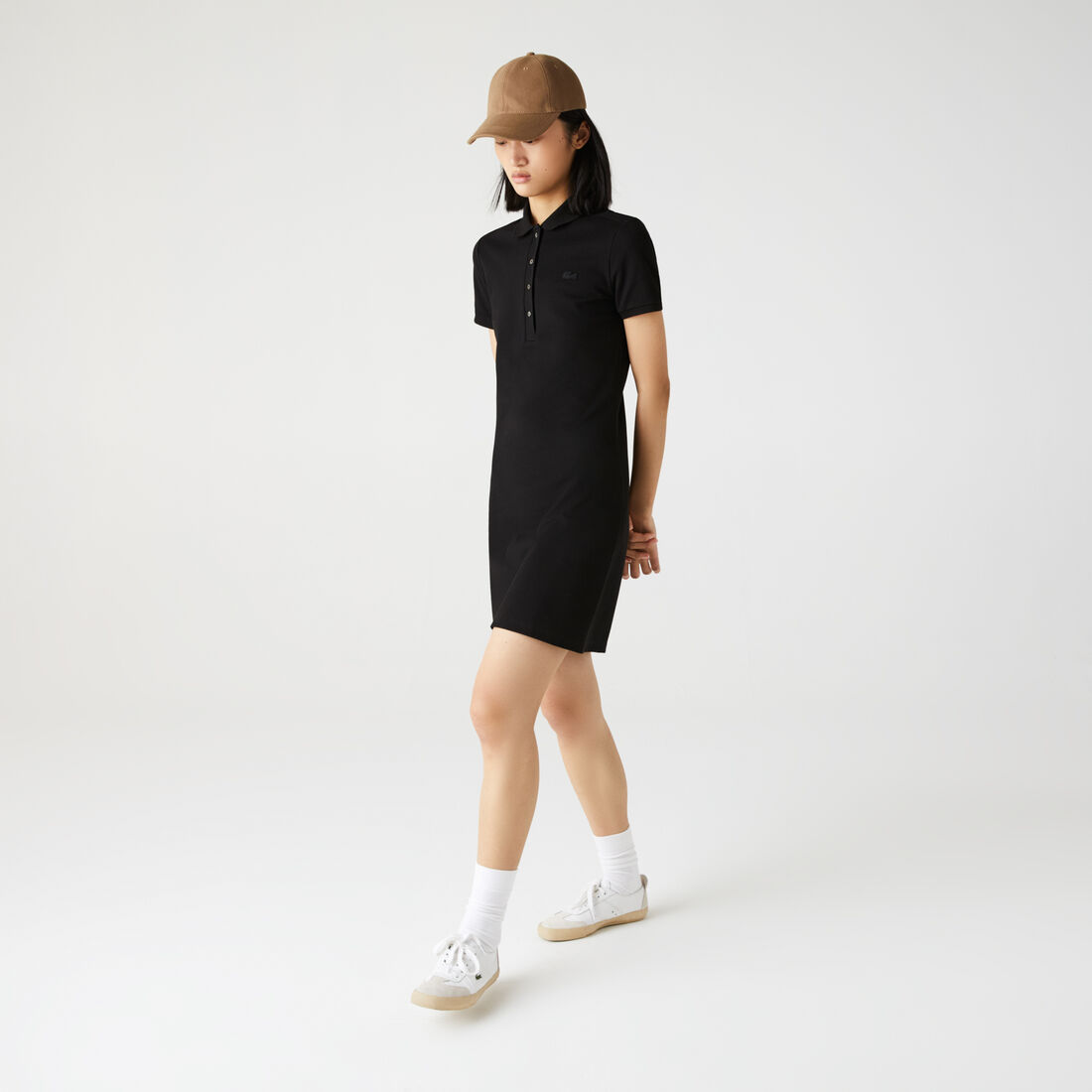 فستان بولو من بيتي بيكيه مطاطي بقصة ضيقة Stretch Pique Polo Dress - EF5473-00-031