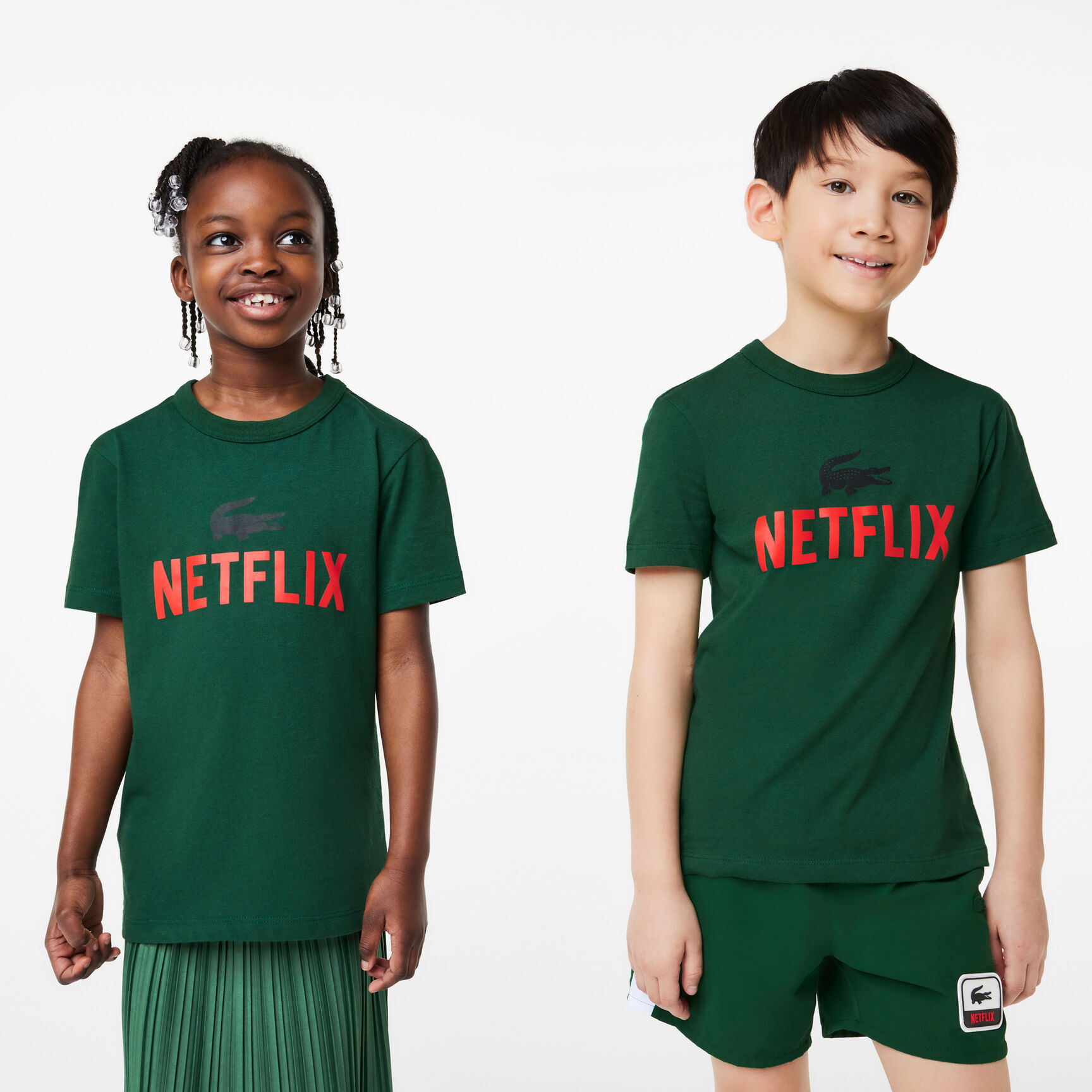 Kids' Lacoste x Netflix Organic Cotton Print T-shirt Kids' Lacoste x Netflix Organic Cotton Print T-shirt