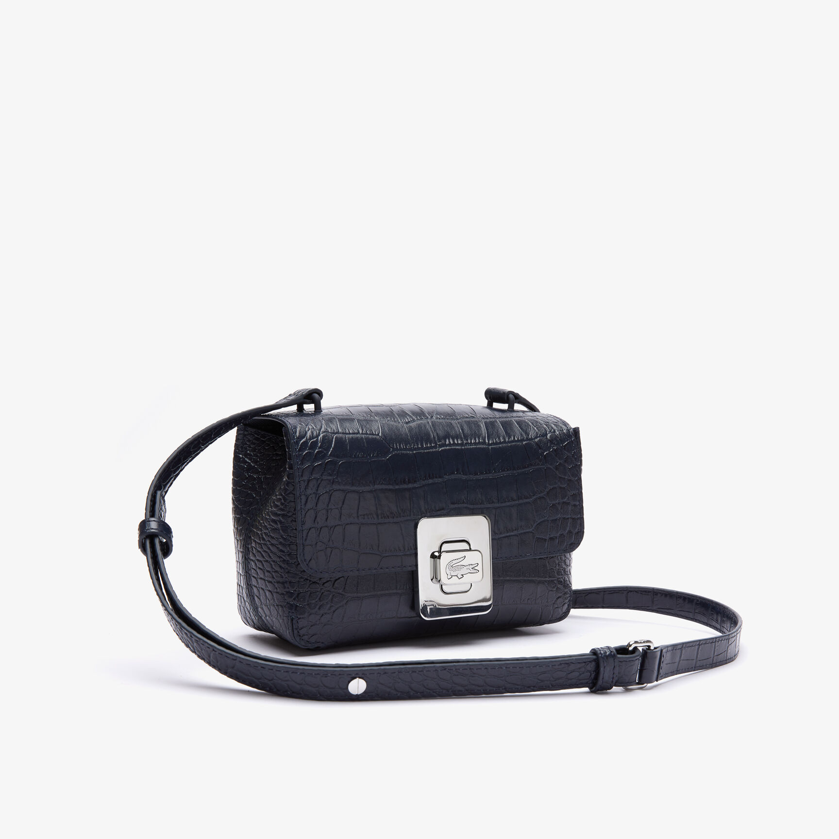 حقيبة يد أميليا جلد منقوش بمشبك معدني للنساء