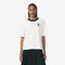 lacoste oversized embroidery detail jersey t shirt