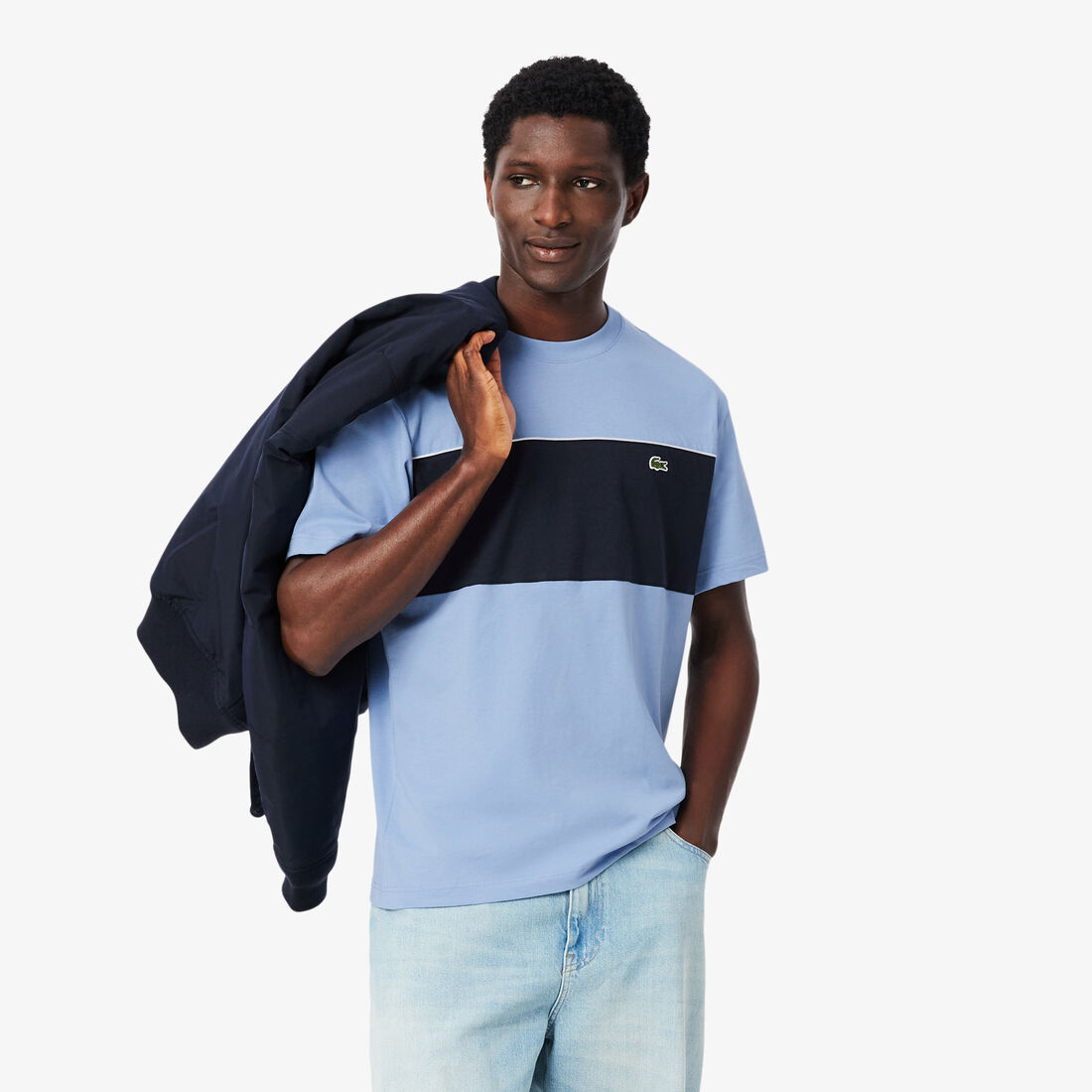 Colour-Block Cotton T-shirt