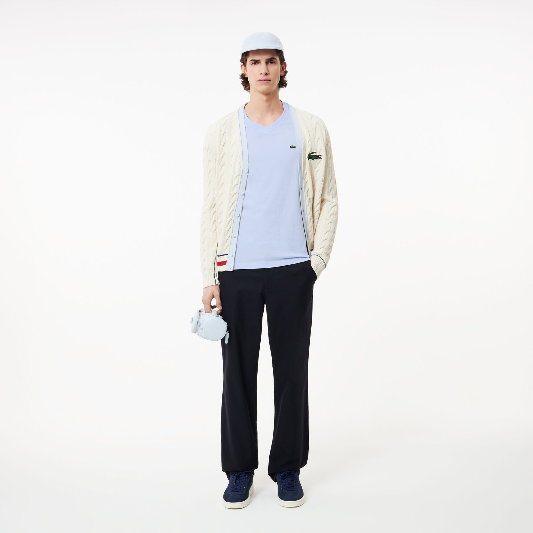 Men's V-neck Cotton T-shirt Men's V-neck Cotton T-shirt - TH2036-00-J2G