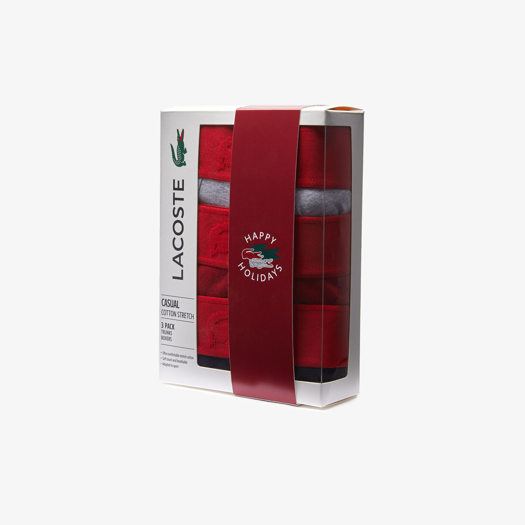 Men&rsquo;s Crocodiles Stretch Cotton Trunks 3-Pack