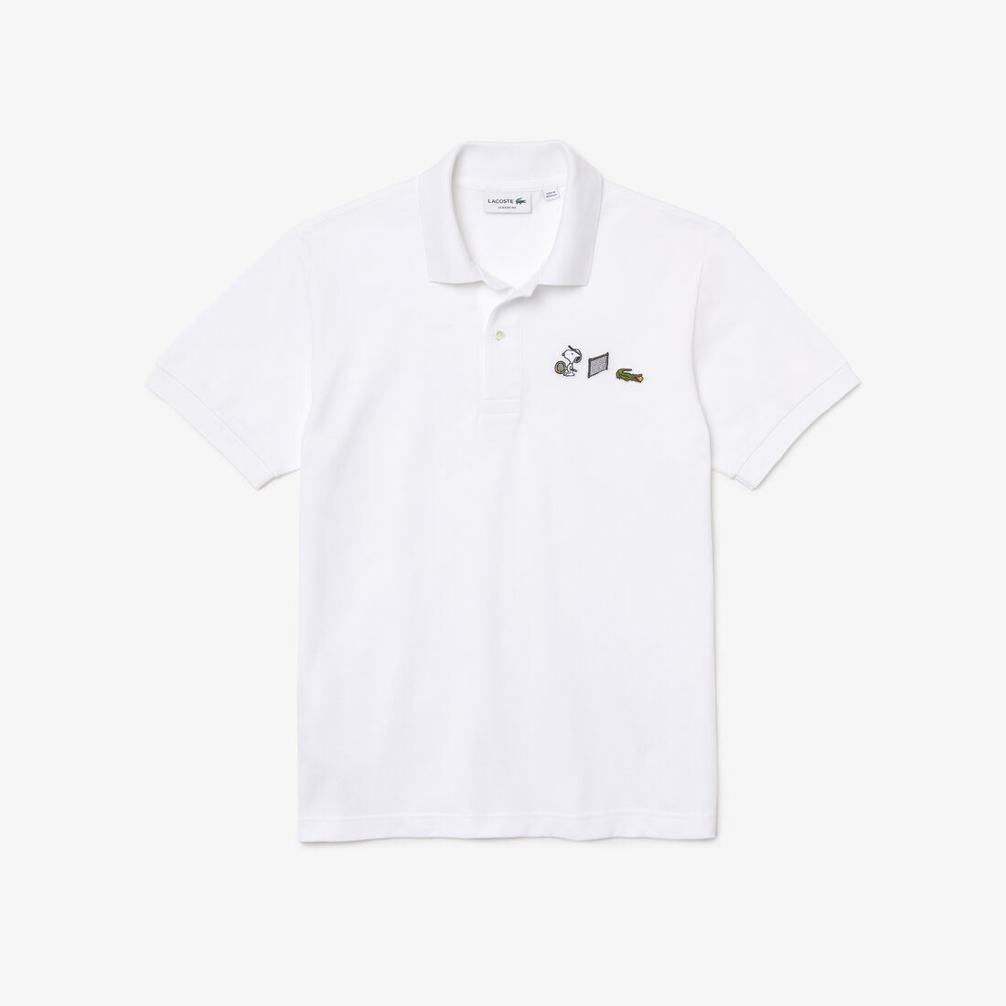 قميص بولو من القطن العضوي الرجالي من مجموعة Lacoste x Peanuts قميص بولو من القطن العضوي الرجالي من مجموعة Lacoste x Peanuts