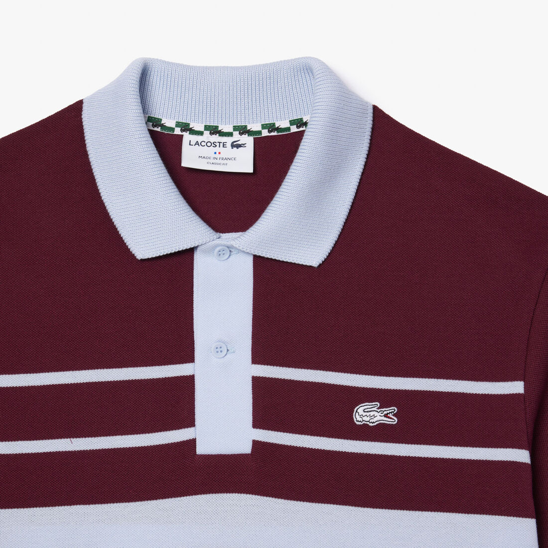 قميص بولو مخطط L.12.12 أصلي فرنسي الصنع French Made Original L.12.12 Striped Polo Shirt - PH8135-00-IT6