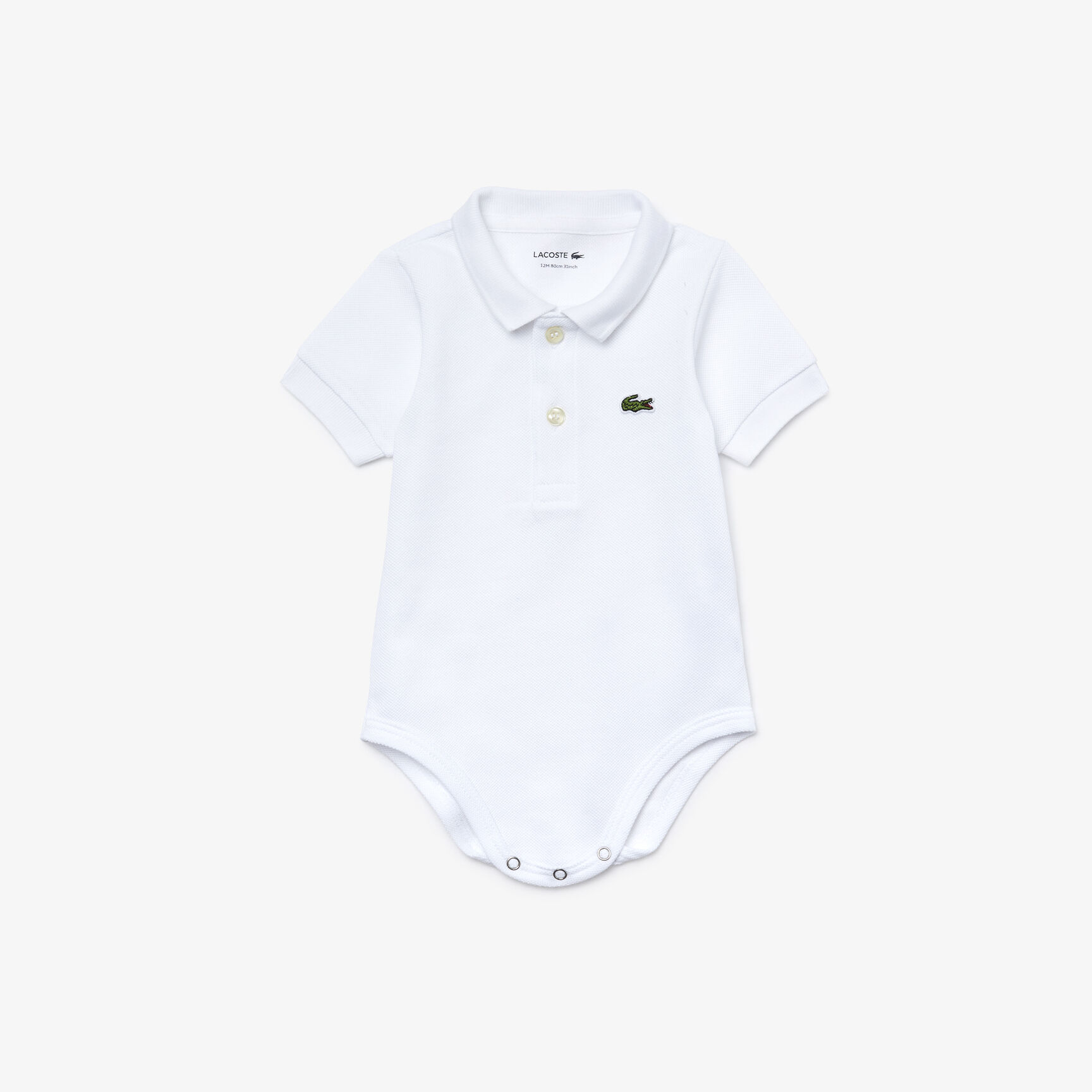 بودي سوت قطن بيكيه عضوي للأطفال، يأتي في صندوق من الورق المقوى المعاد تدويره Baby Organic Cotton Piqué Bodysuit In Recycled Cardboard Box Set - 4J6963-00-001
