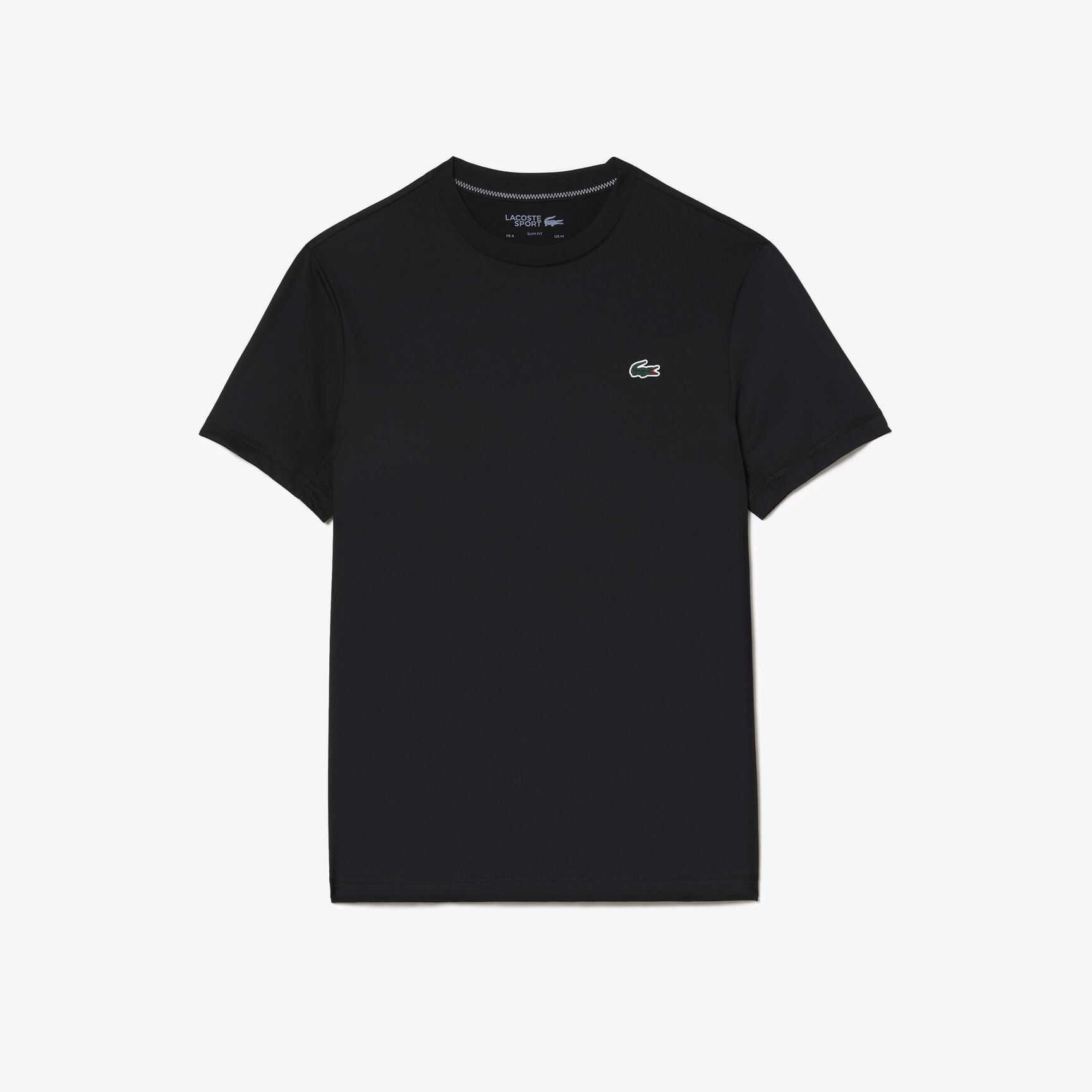تي شيرت لاكوست بقصّة فضفاضة وفتحة رقبة مستديرة وطبعة التمساح للرجال Men's Lacoste Sport Slim Fit Stretch Jersey T-shirt - TH5207-00-031