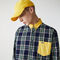 تي شيرت قطن كاروهات للجنسين قصة مربعة مجموعة Lacoste LIVE لاكوست تي شيرت قطن كاروهات للجنسين قصة مربعة مجموعة lacoste live