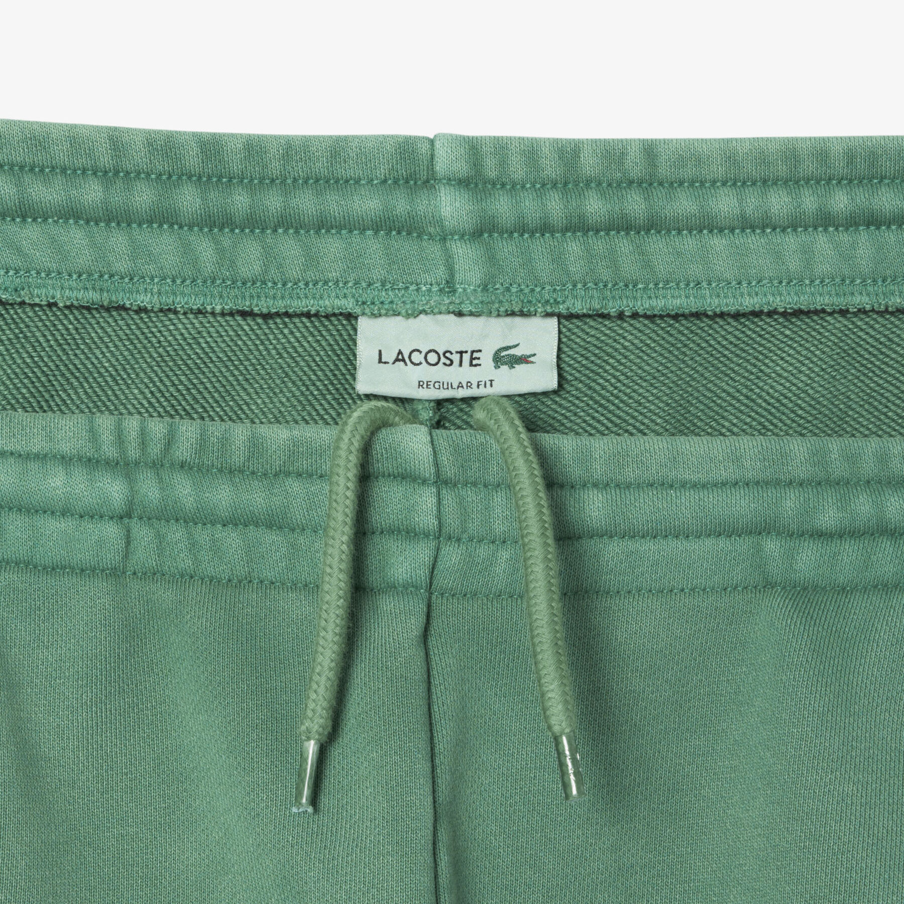 Washed Effect Cotton Fleece Shorts lacoste washed effect cotton fleece shorts
