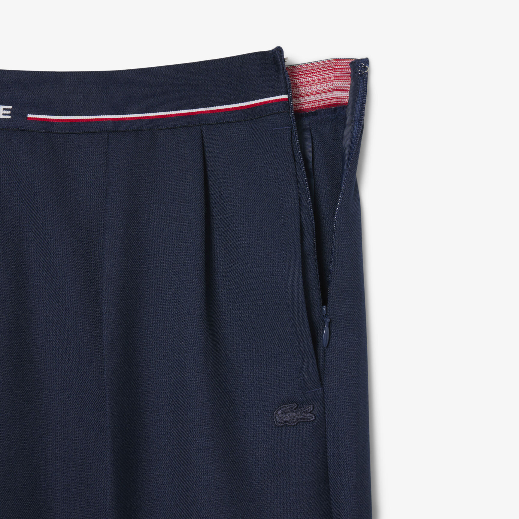 بنطلون صوف مطوي كبير الحجم Oversized Wool Blend Pleated Pants - HF5307-00-166