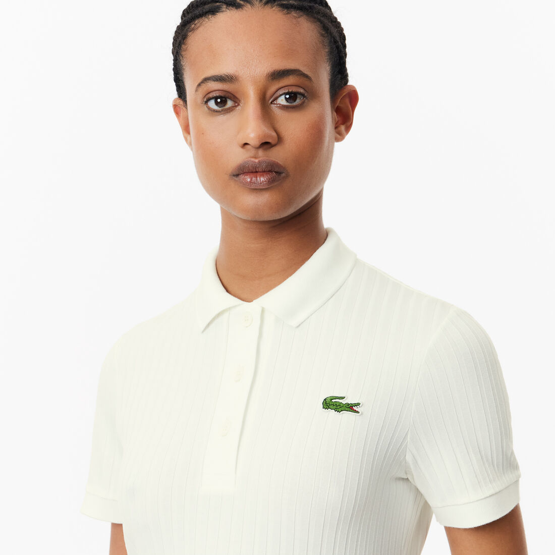 فستان لاكوست بولو ستايل للنساء Women’s Lacoste Polo-Style Midi Dress - EF9129-00-70V