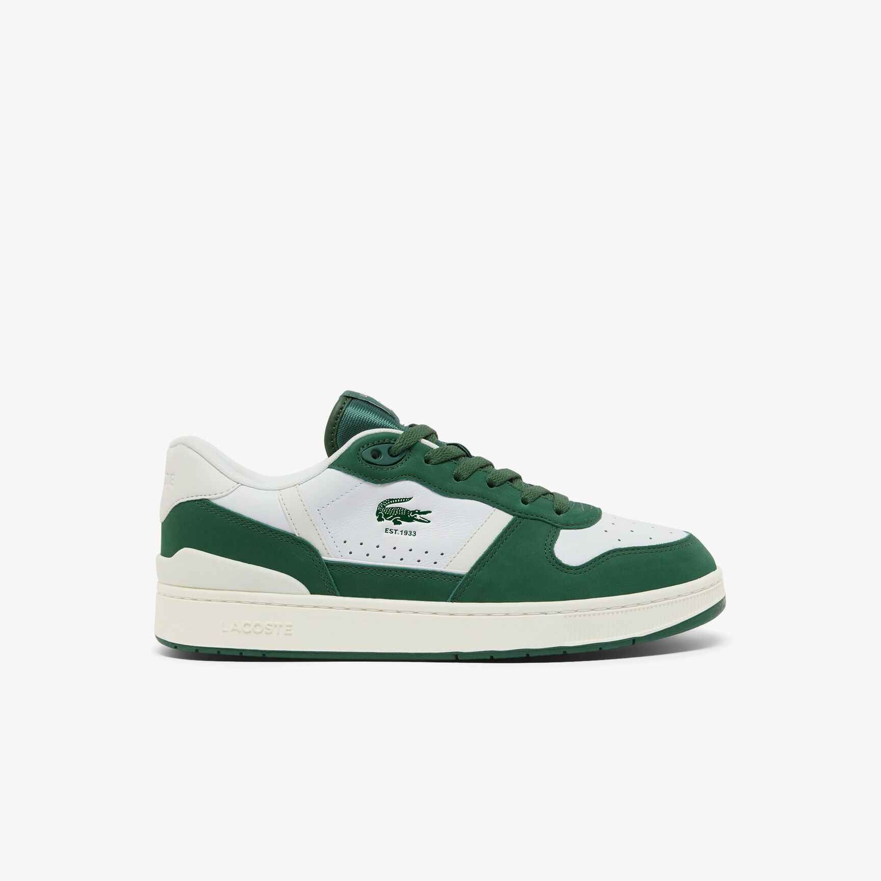 مجموعة أحذية رياضية جلدية للرجال مزودة بمشبك على شكل حرف T Men's T-Clip Set Leather Sneakers - 50SMA0187-082