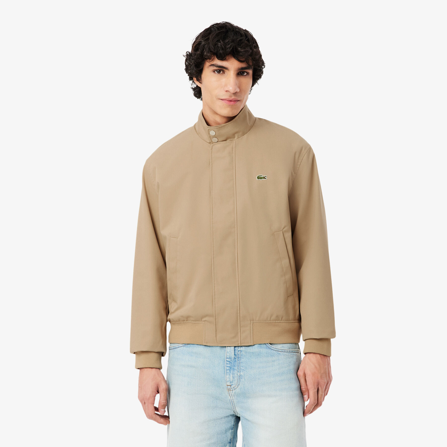 سترة هارينجتون من نسيج قطني طويل مقاومة للماء Water-Repellent Twill Harrington Jacket - BH1349-00-02S