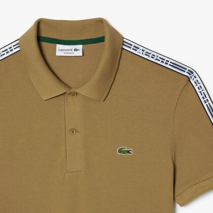 lacoste regular fit stretch pique logo polo shirt
