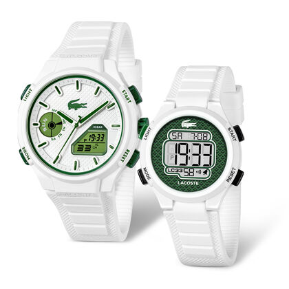 White Silicone Watch Gift Set