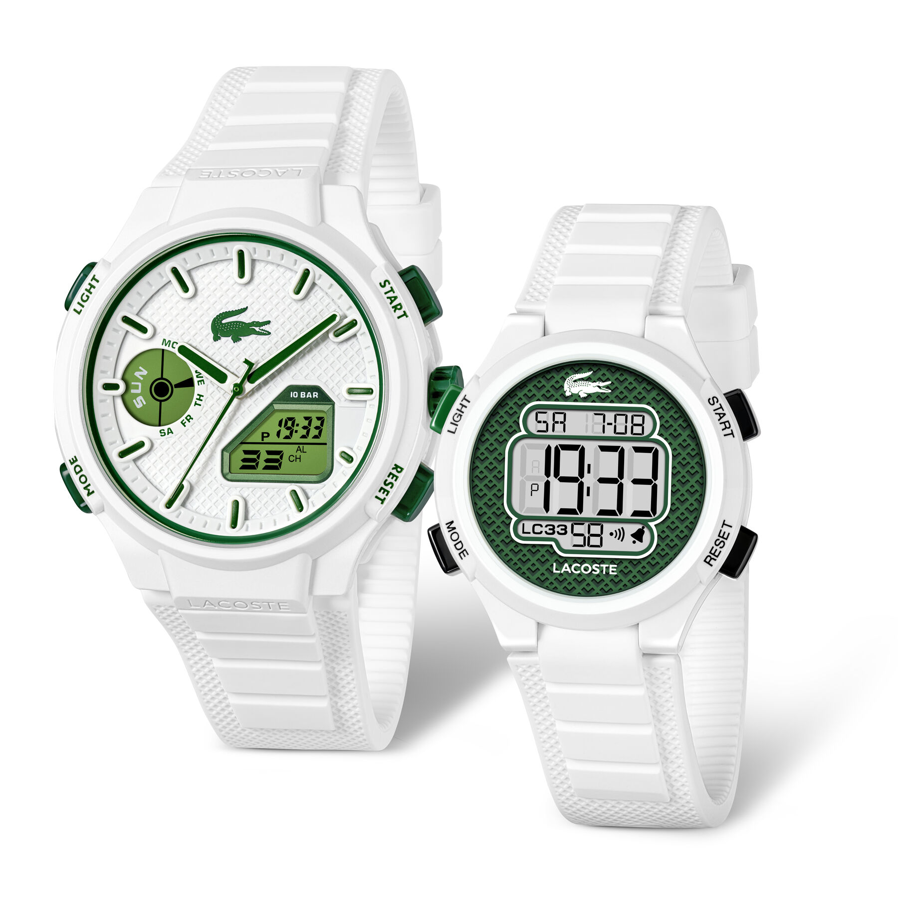 White Silicone Watch Gift Set lacoste white silicone watch gift set