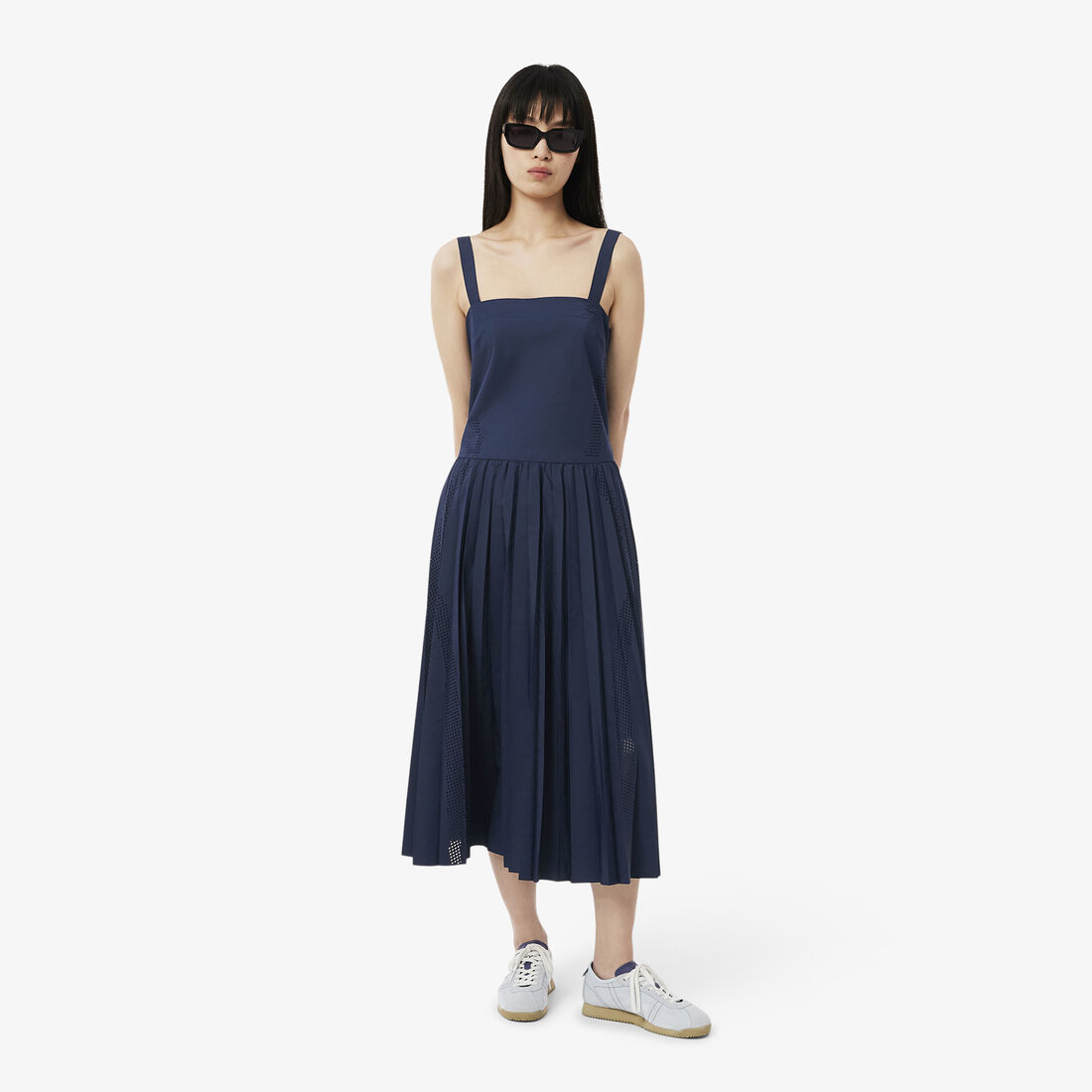 Long Pleated Strap Dress - EF9723-00-166