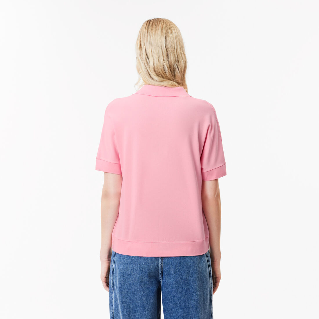 قميص بولو بيكيه سائل بياقة مفتوحة Open Neck Fluid Pique Polo Shirt - PF0504-00-7SY