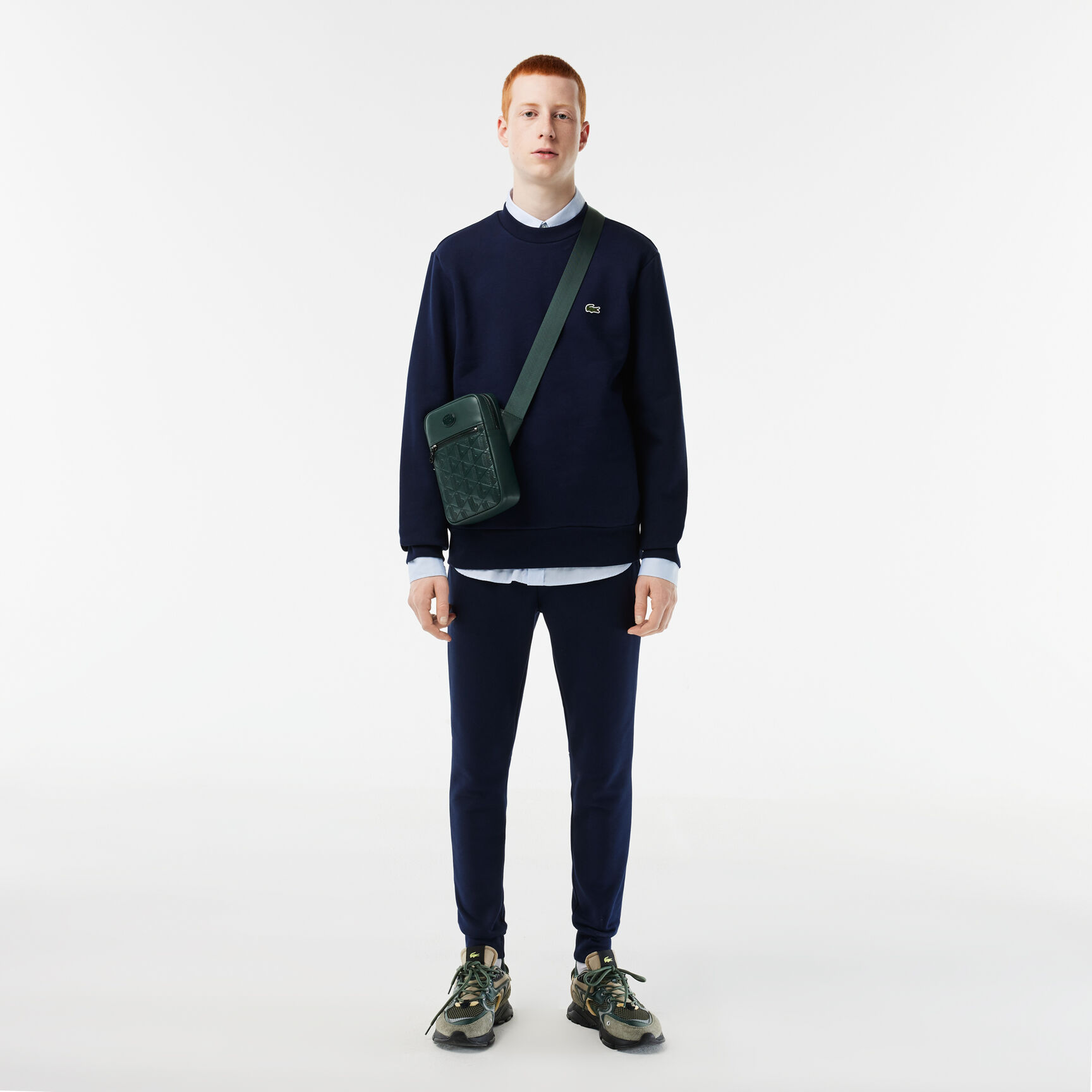 حقيبة نوموغرام Leather Monogram Print Vertical Satchel - NH4486MR-B43