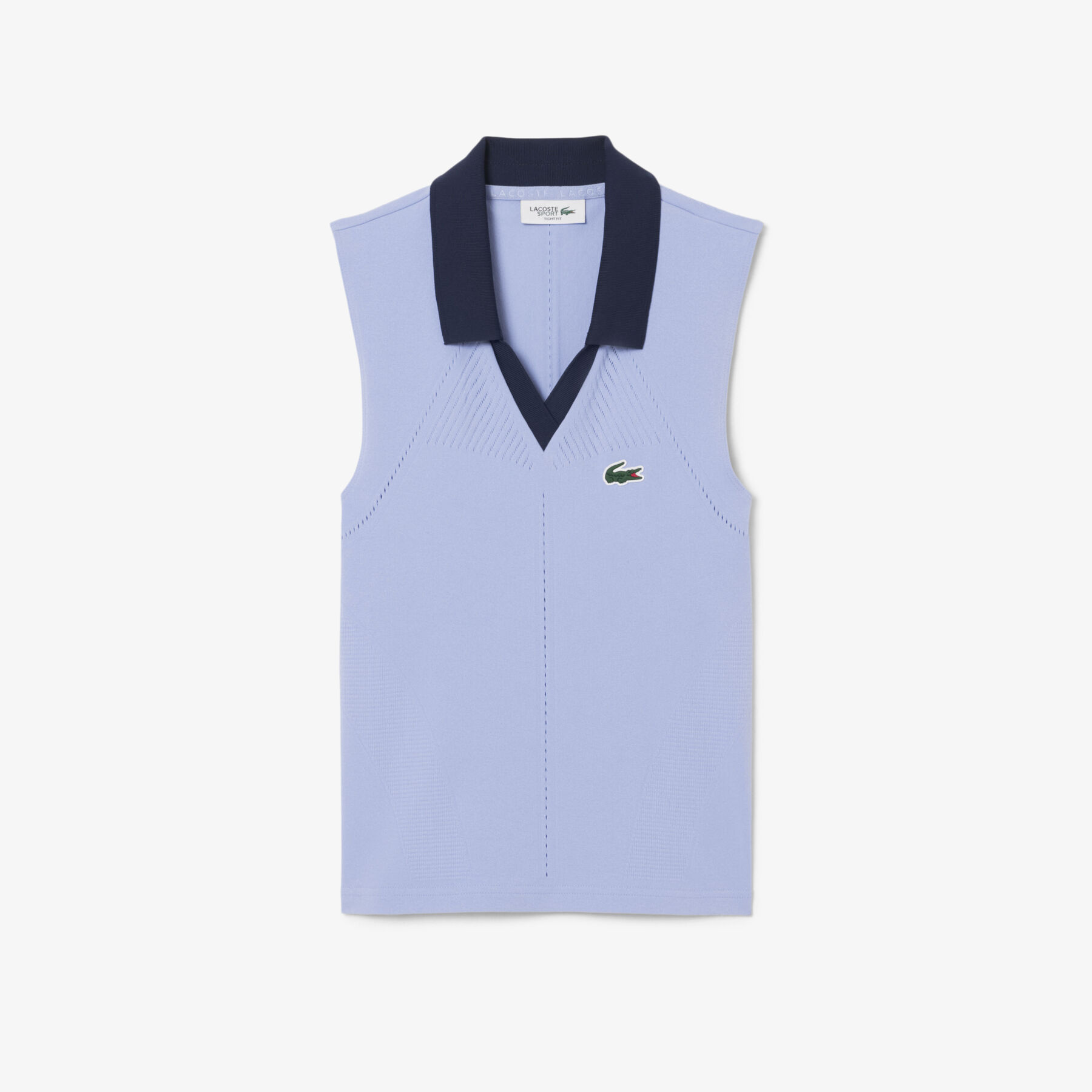 Sleeveless Stretch Knit Tennis Polo Shirt lacoste sleeveless stretch knit tennis polo shirt