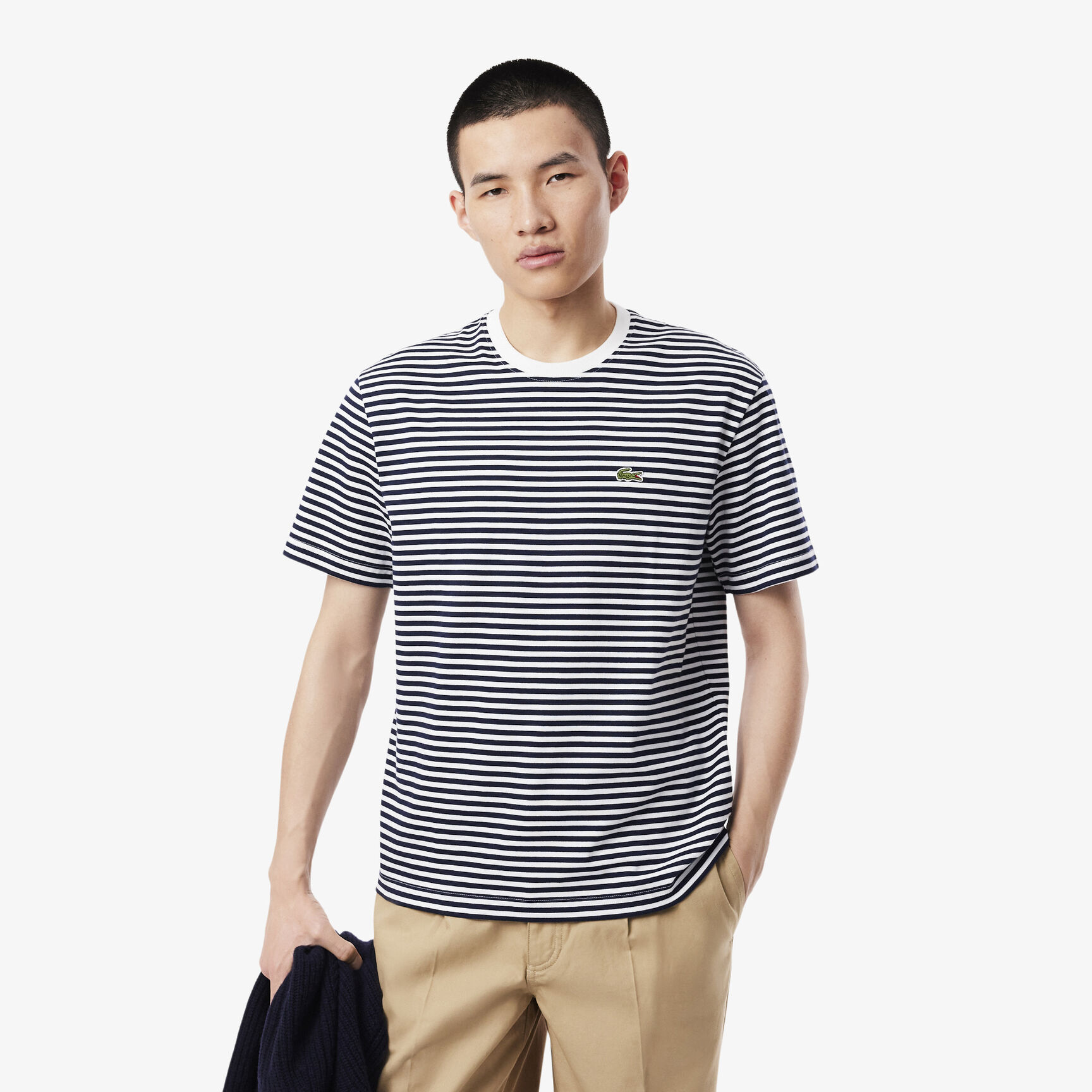 Striped Heavy Cotton T-shirt - TH9749-00-522