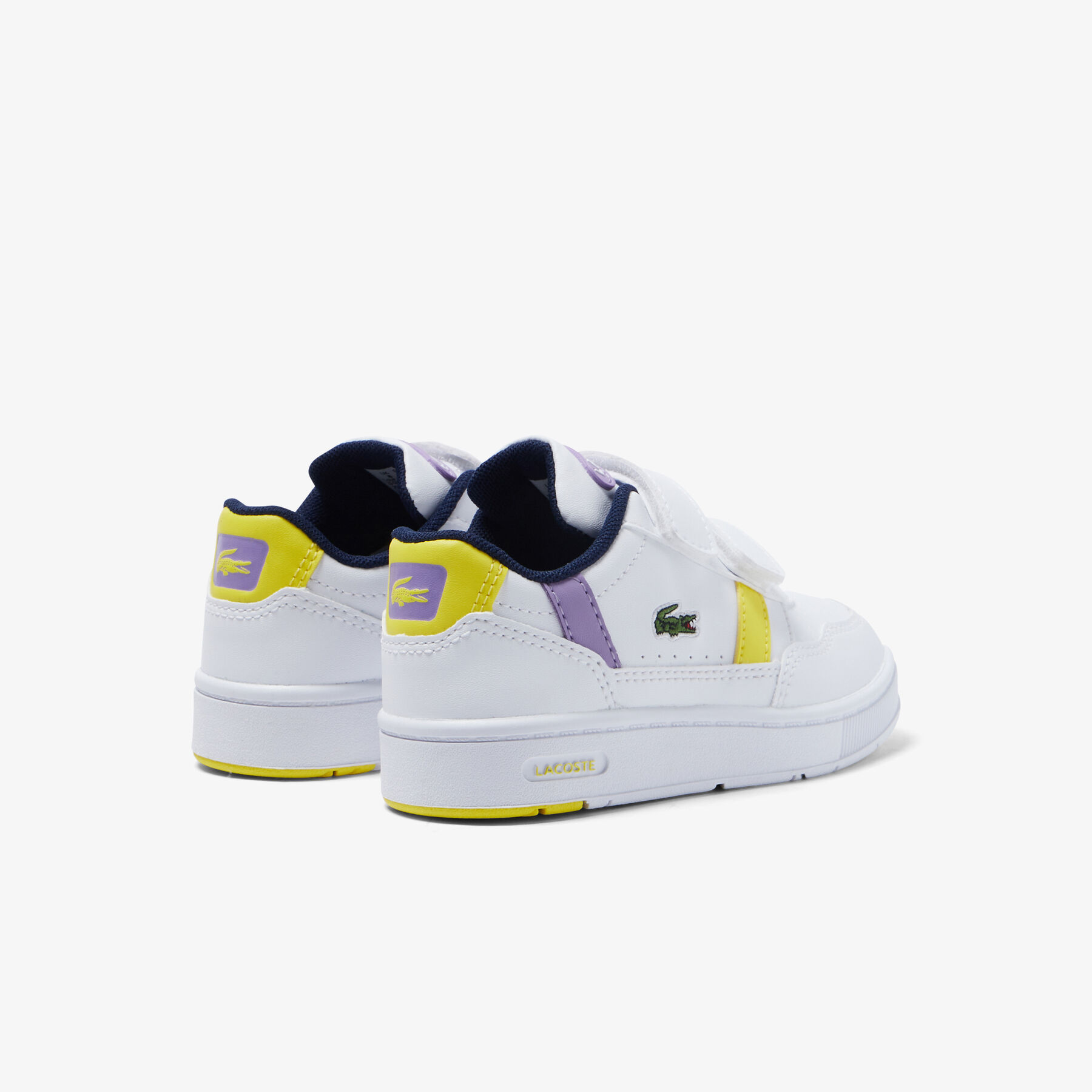 infants  lacoste t clip synthetic colour pop trainers