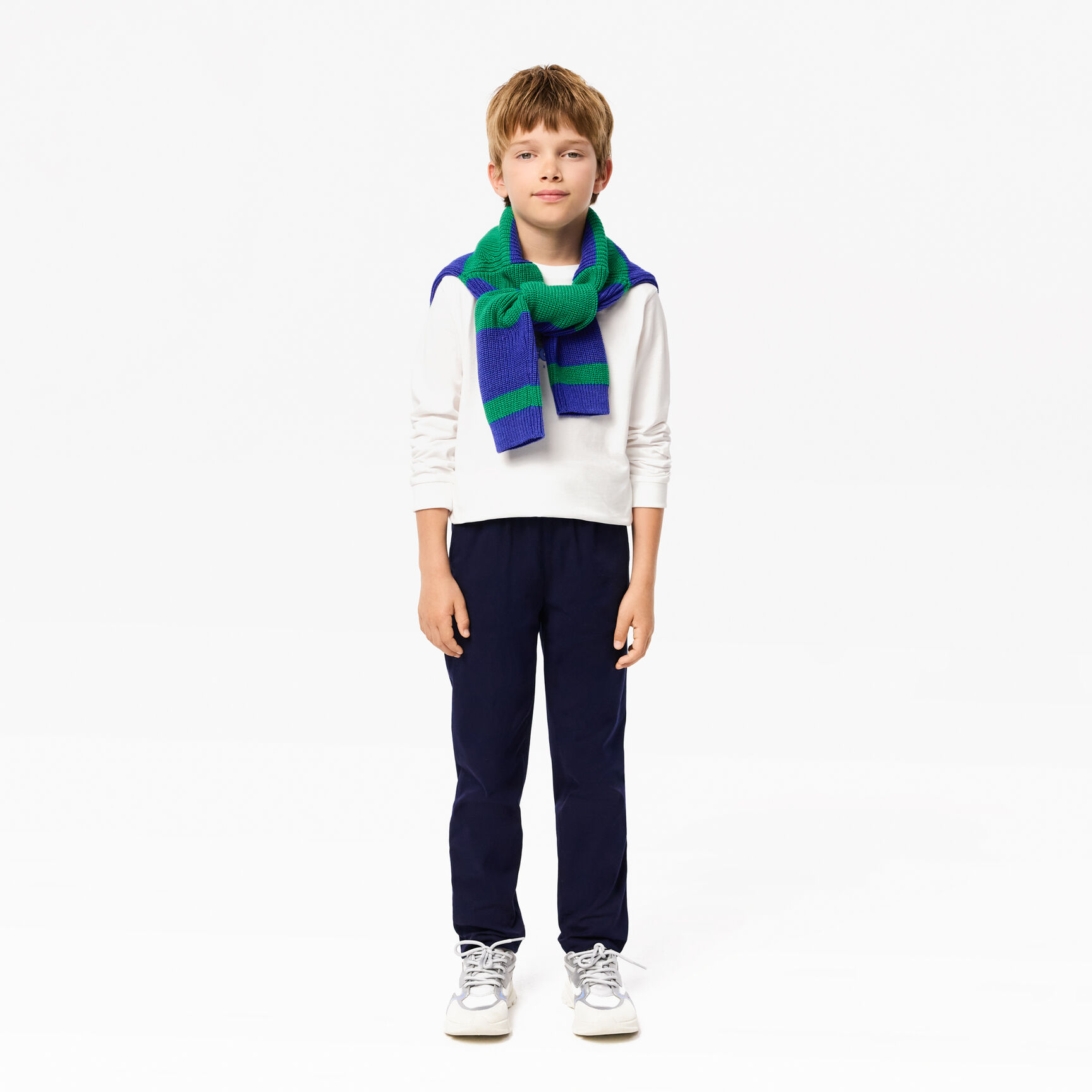 Boys' Lacoste Stretch Cotton Gabardine Chinos - HJ9701-00-166