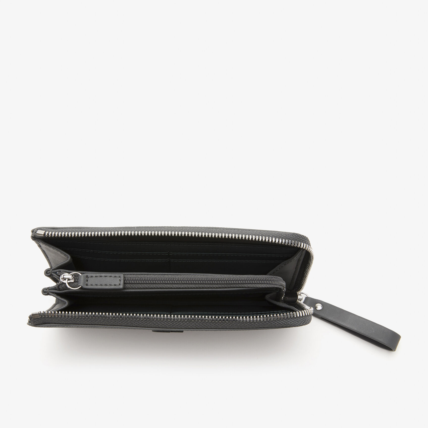 محفظة لاكوست بثماني فتحات للبطاقات وسحّاب للجنسين