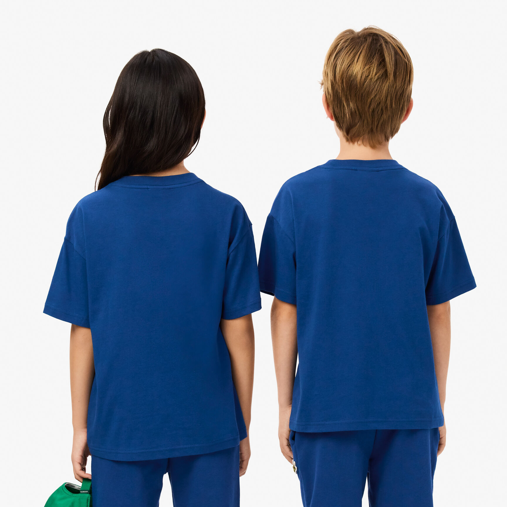 تي شيرت قطني بشارة بلون مغاير Contrast Badge T-shirt - TJ2463-00-HBM