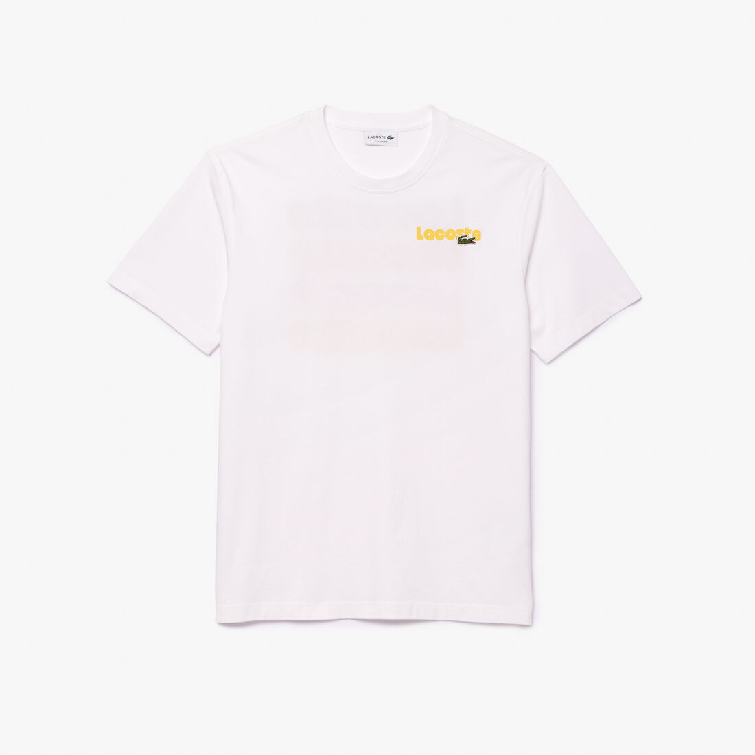 Washed Effect Ombré Lacoste Print T-shirt - TH7544-00-001
