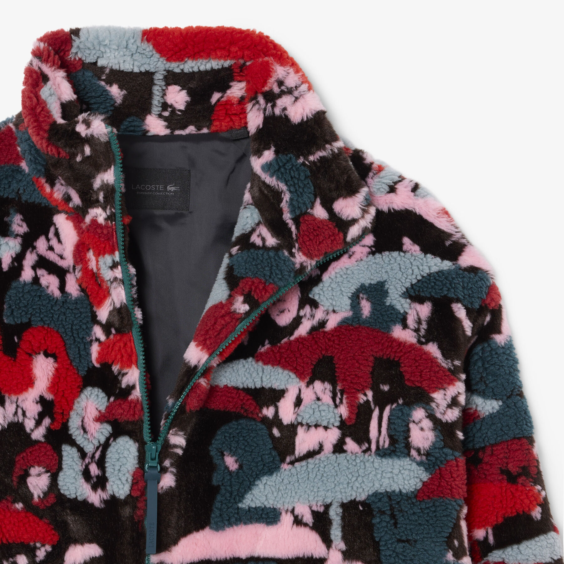 Runway Jacquard Sherpa Jacket lacoste runway jacquard sherpa jacket