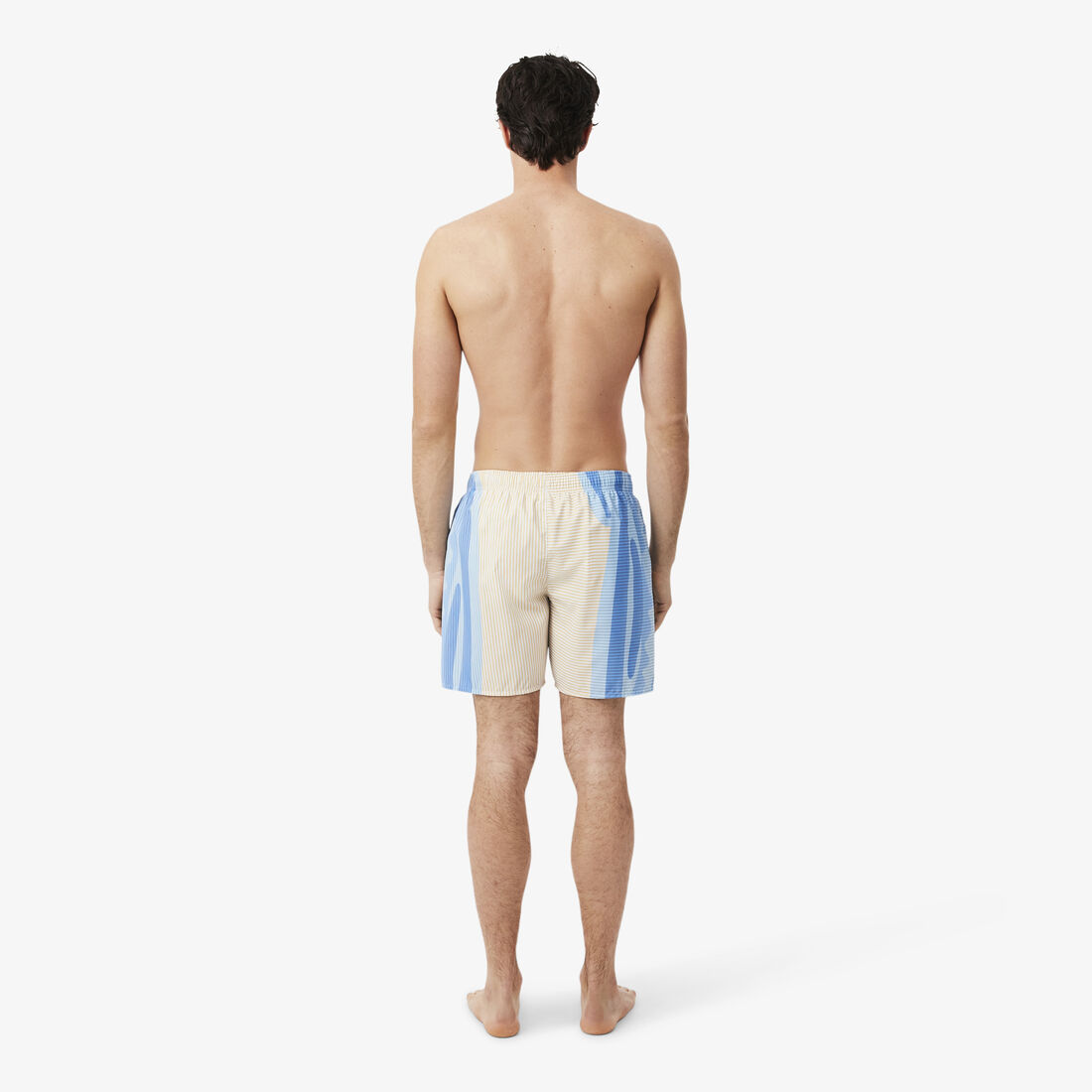 Mid Length Striped Swim Trunks Mid Length Striped Swim Trunks - MH1902-00-3IY