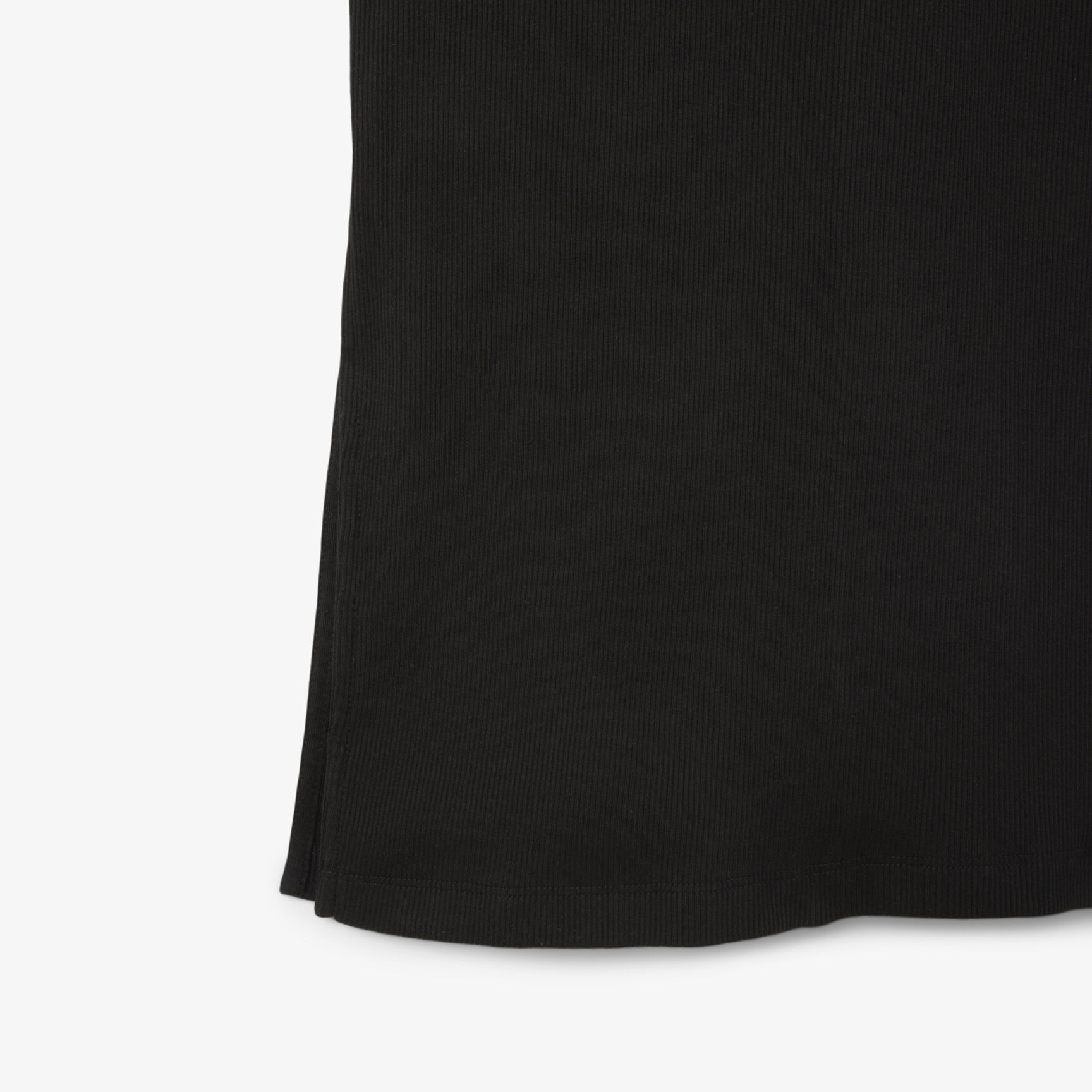 فستان بولو من القطن المضلع الطويل Long Ribbed Cotton Polo Dress - EF9622-00-031