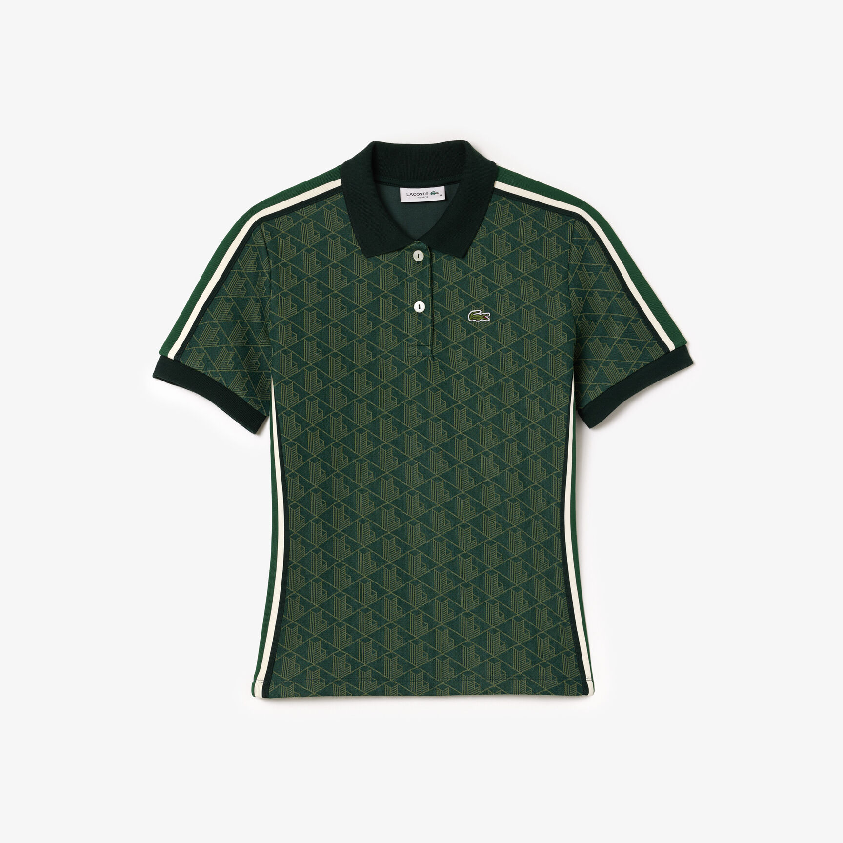Jacquard Monogram Polo Shirt - DF3364-00-ICL