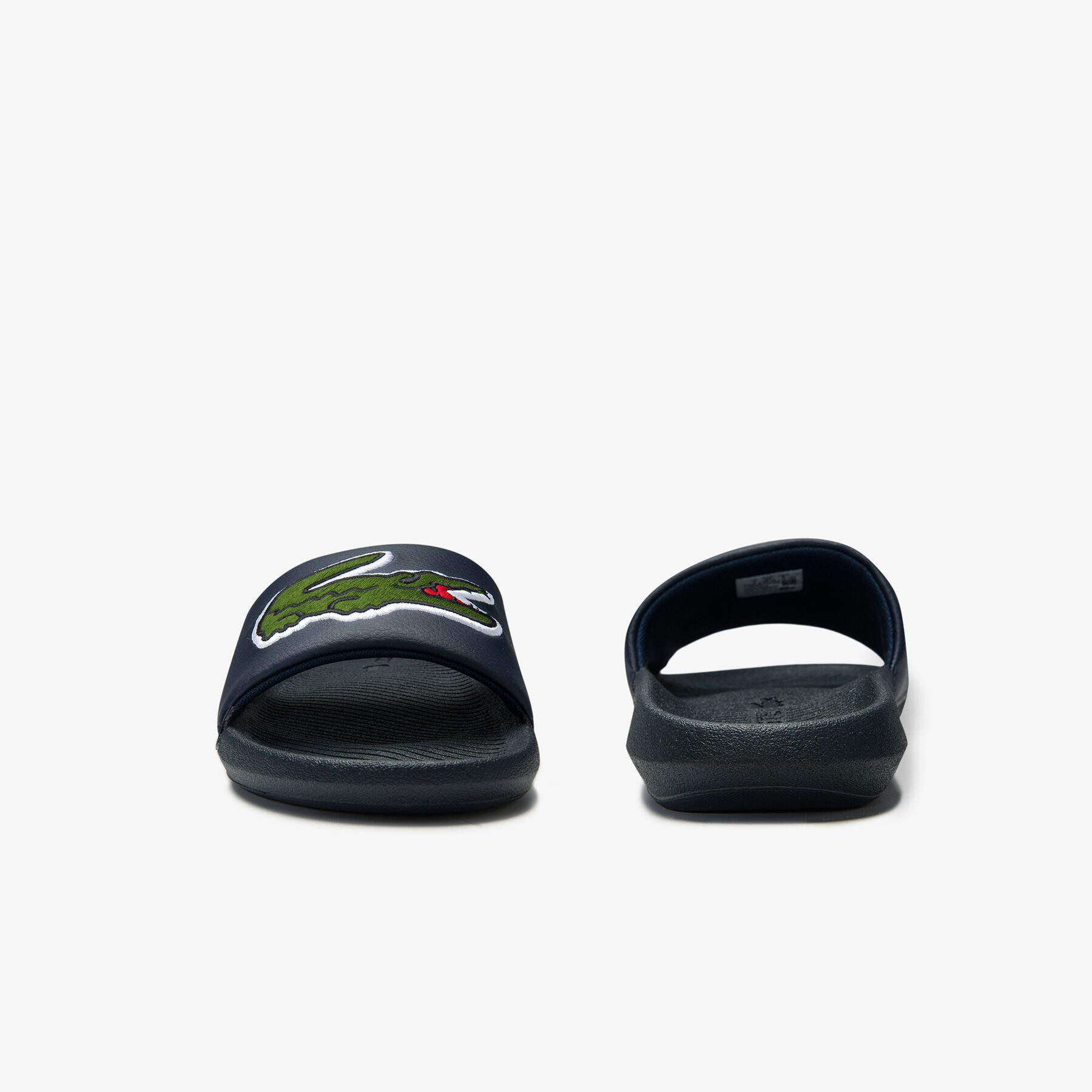 Men's Croco Synthetic and PU Slides lacoste men s croco synthetic and pu slides