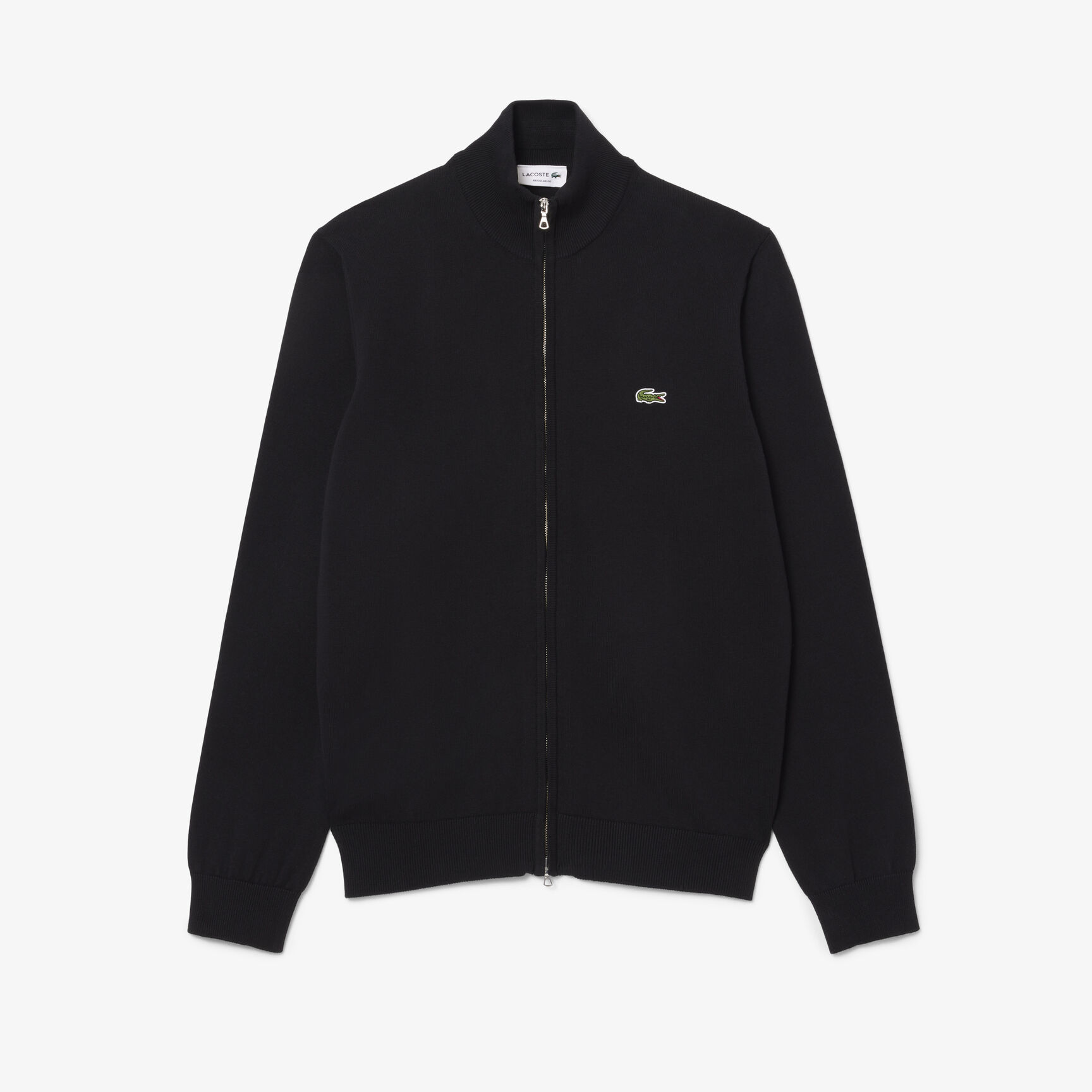 Zipped High Neck Cotton Sweater - AH1957-00-031