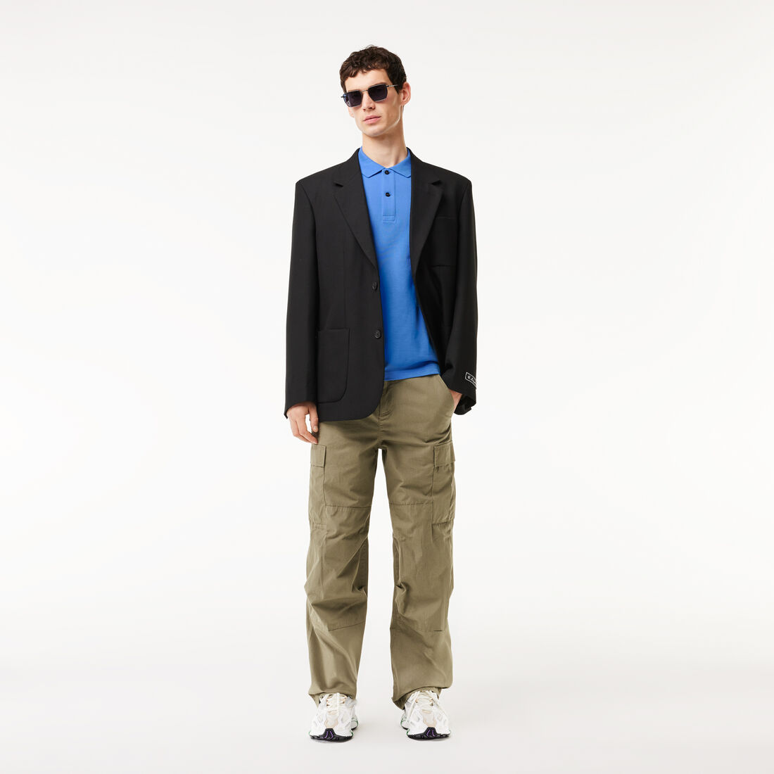 قميص بولو بيكيه بقصة ضيقة L.12.12 Original L.12.12 Slim Fit Petit Pique Cotton Polo Shirt - PH4012-00-L99