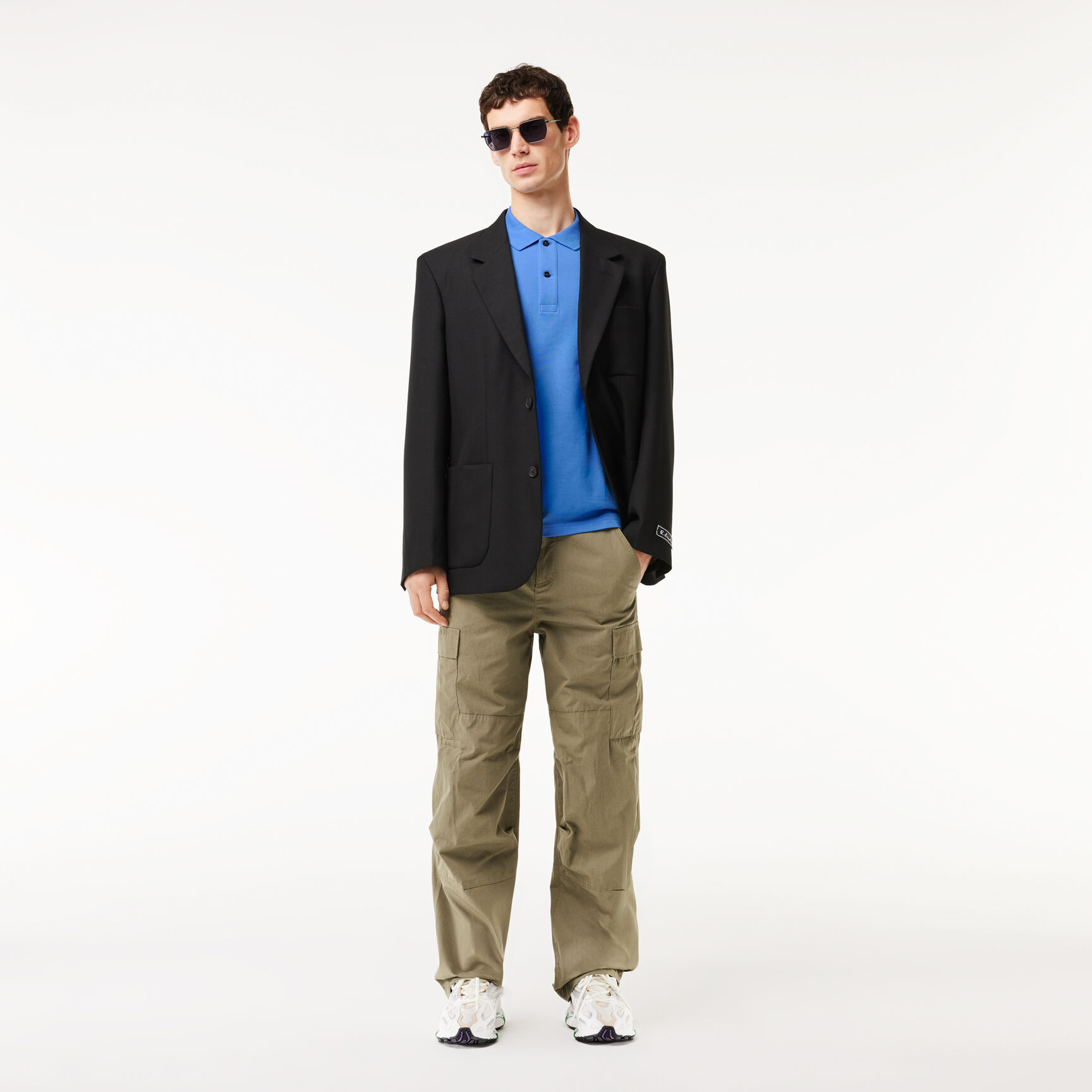 قميص بولو بيكيه بقصة ضيقة L.12.12 Original L.12.12 Slim Fit Petit Pique Cotton Polo Shirt - PH4012-00-L99