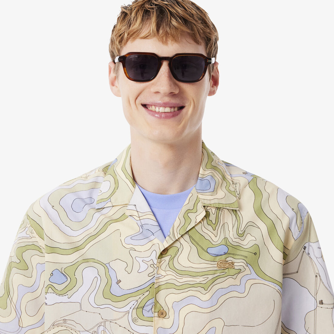 Relaxed Fit Short Sleeved Shirt lacoste relaxed fit short sleeved shirt