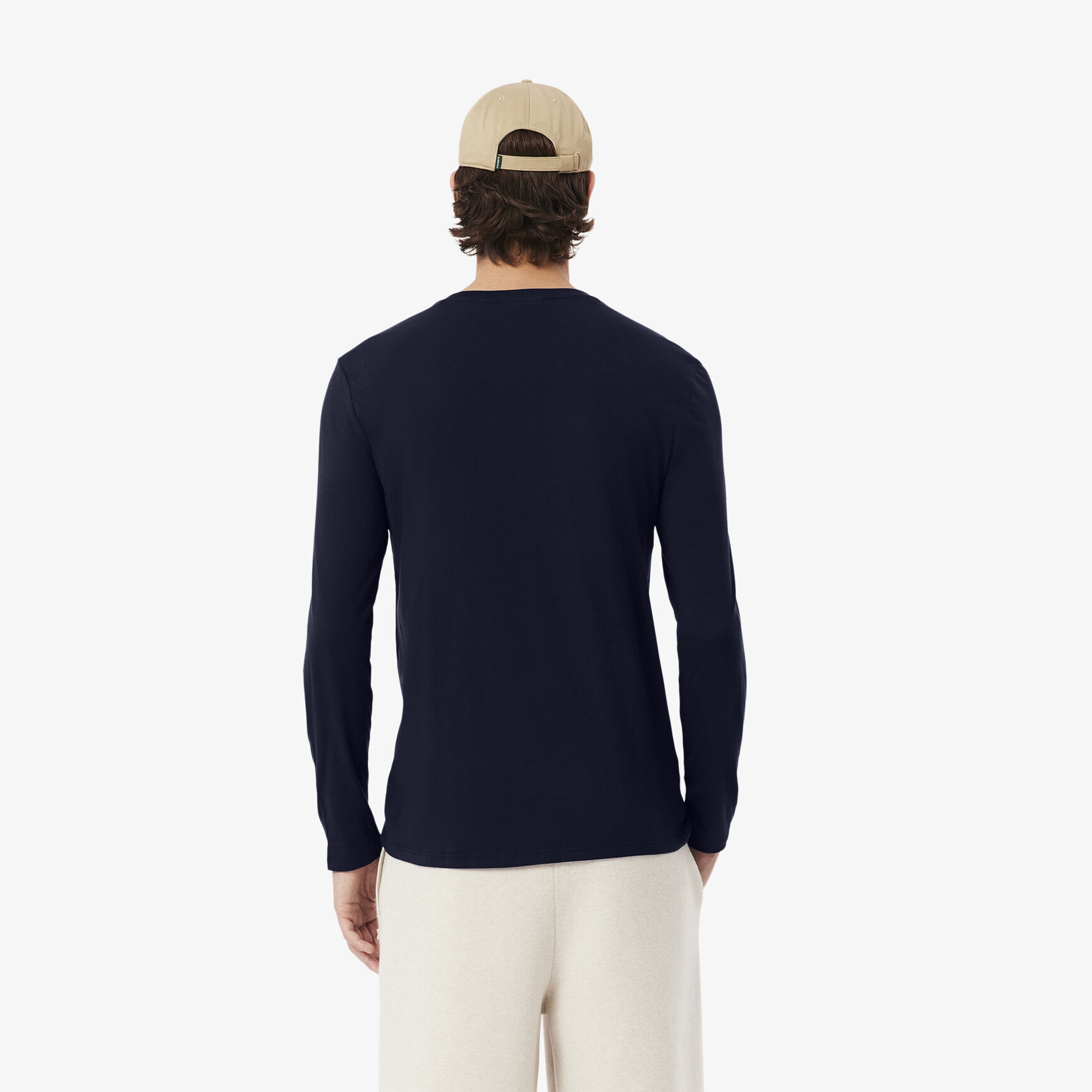 Men's Crew Neck Pima Cotton Jersey T-shirt - TH6712-00-166