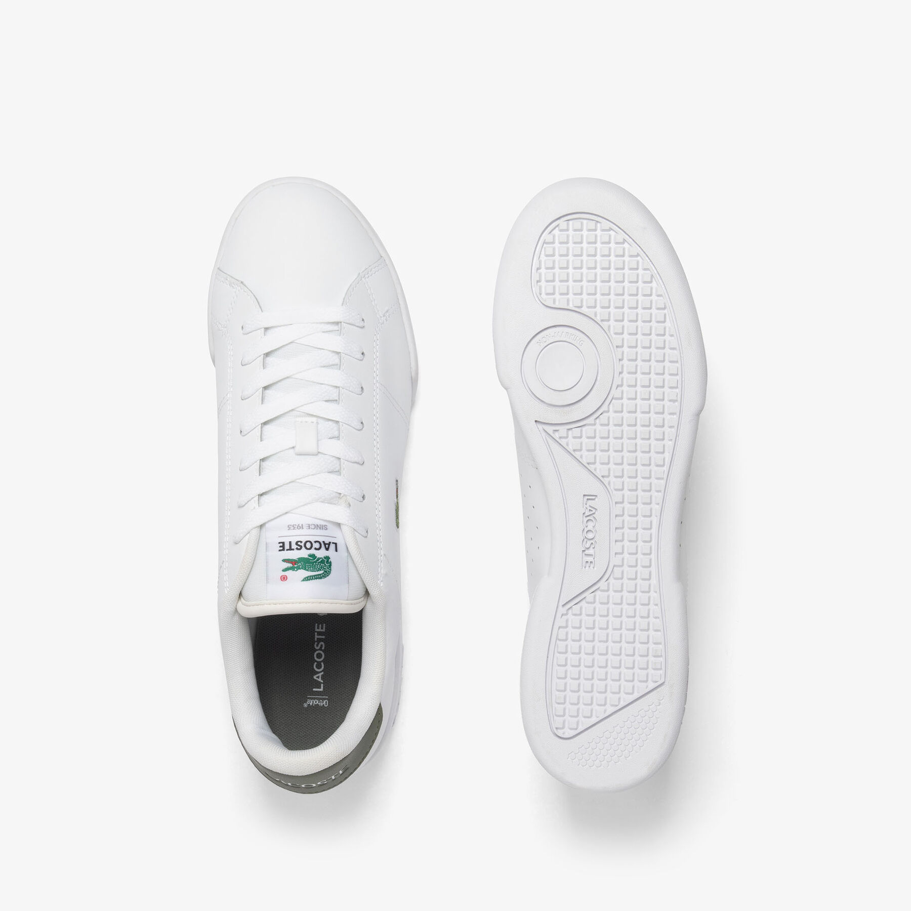 lacoste men s carnaby cup leather sneakers