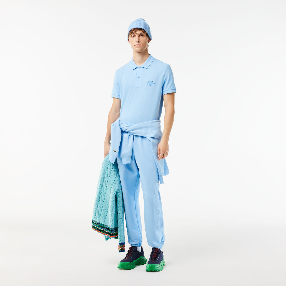 Regular Fit Quilted Crocodile Badge Polo Shirt Regular Fit Quilted Crocodile Badge Polo Shirt - PH2100-00-HBP