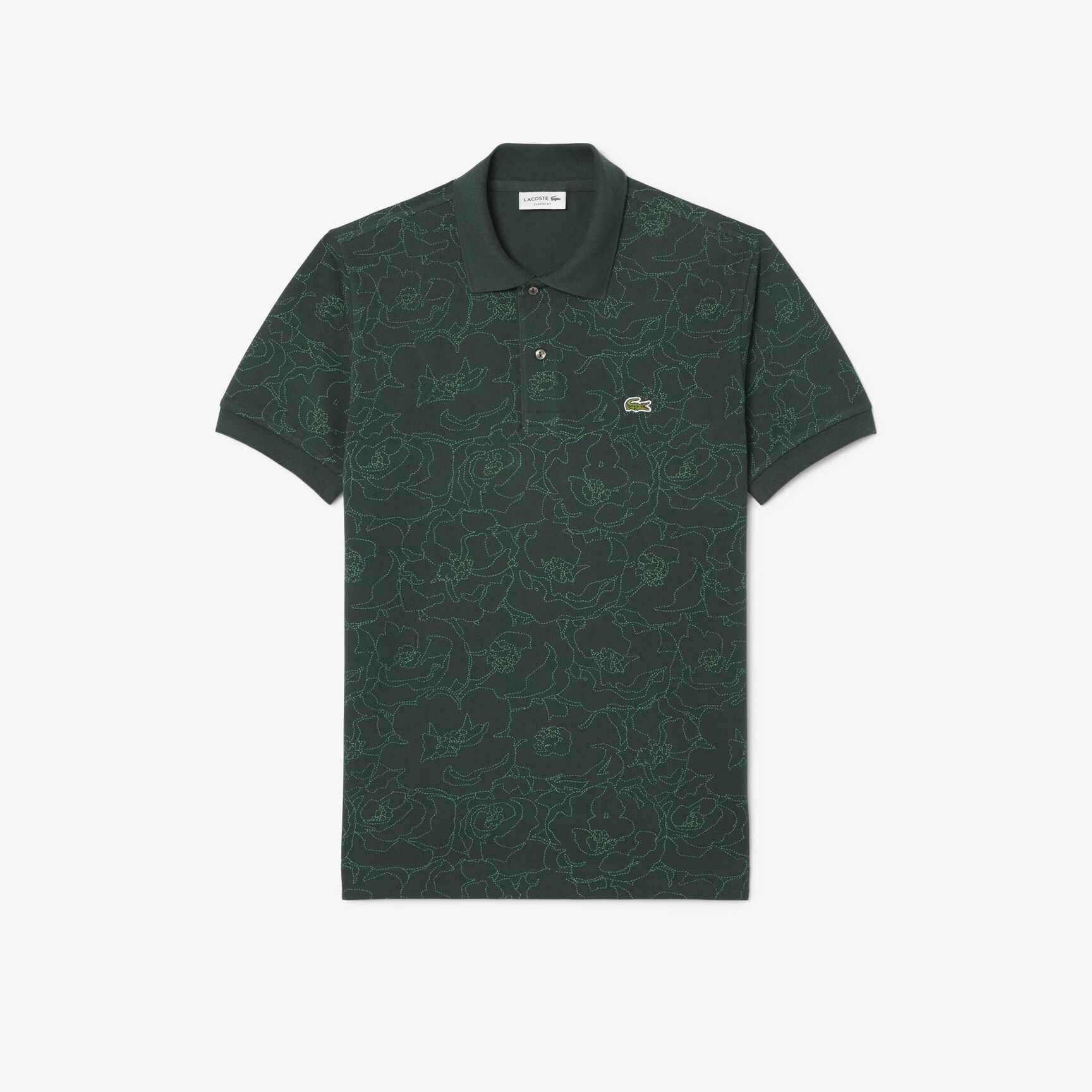 Original L.12.12 Flower Print Polo Shirt - PH3598-00-YZP