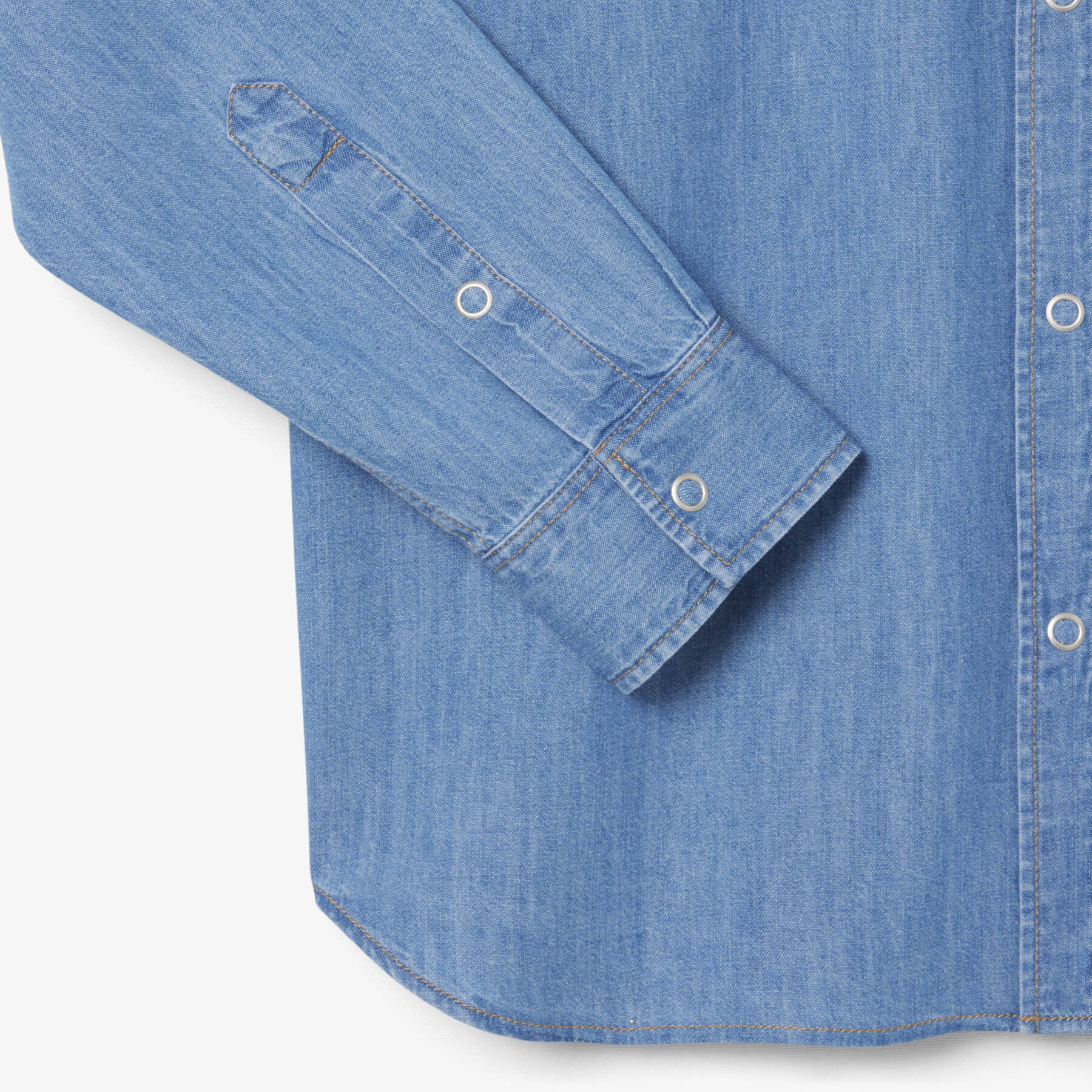 قميص جينز خفيف الوزن بقصة عادية Regular Fit Lightweight Denim Shirt - CH9084-00-MKU