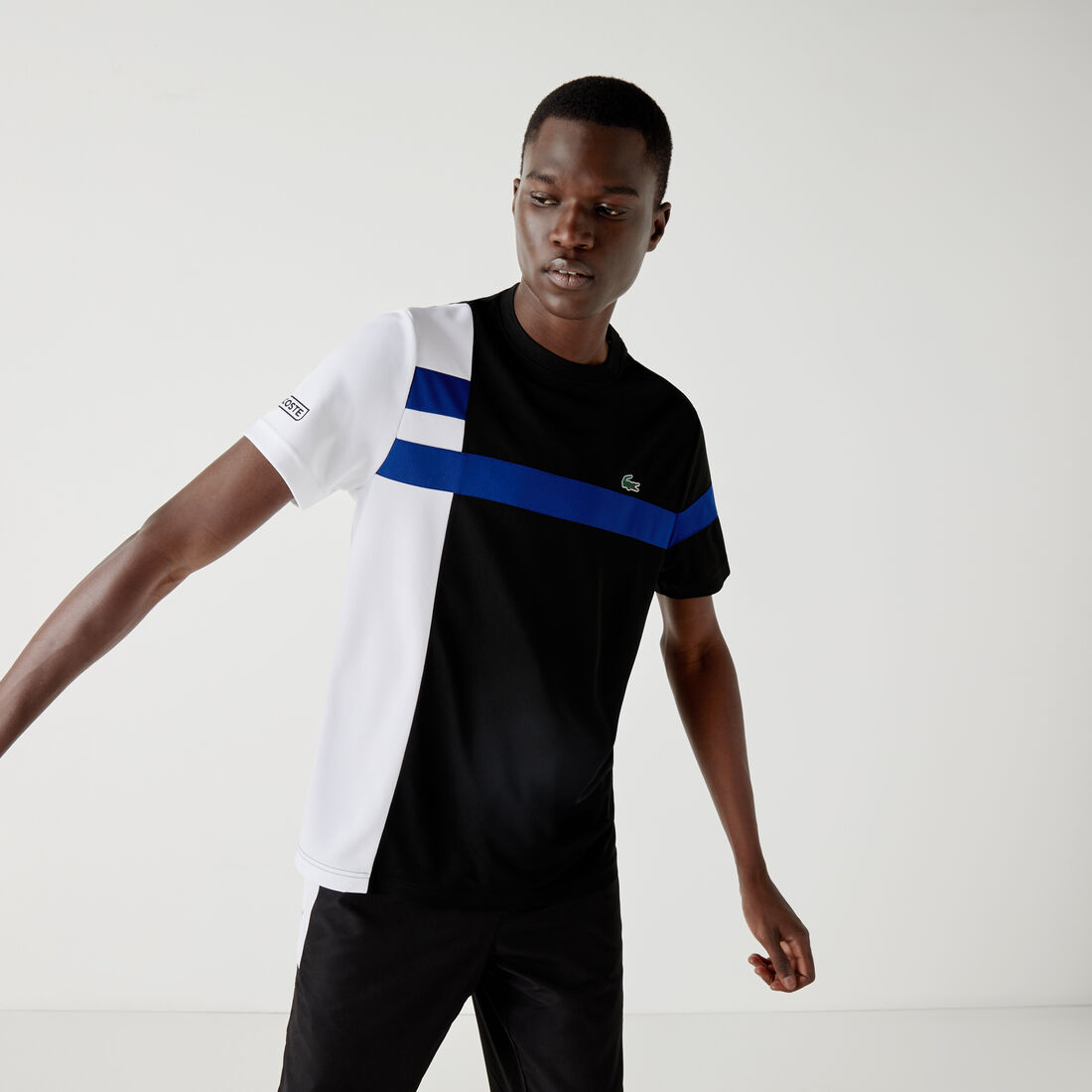 Men's Lacoste SPORT Colourblock Breathable Piqué Tennis T-shirt Men's Lacoste SPORT Colourblock Breathable Piqué Tennis T-shirt