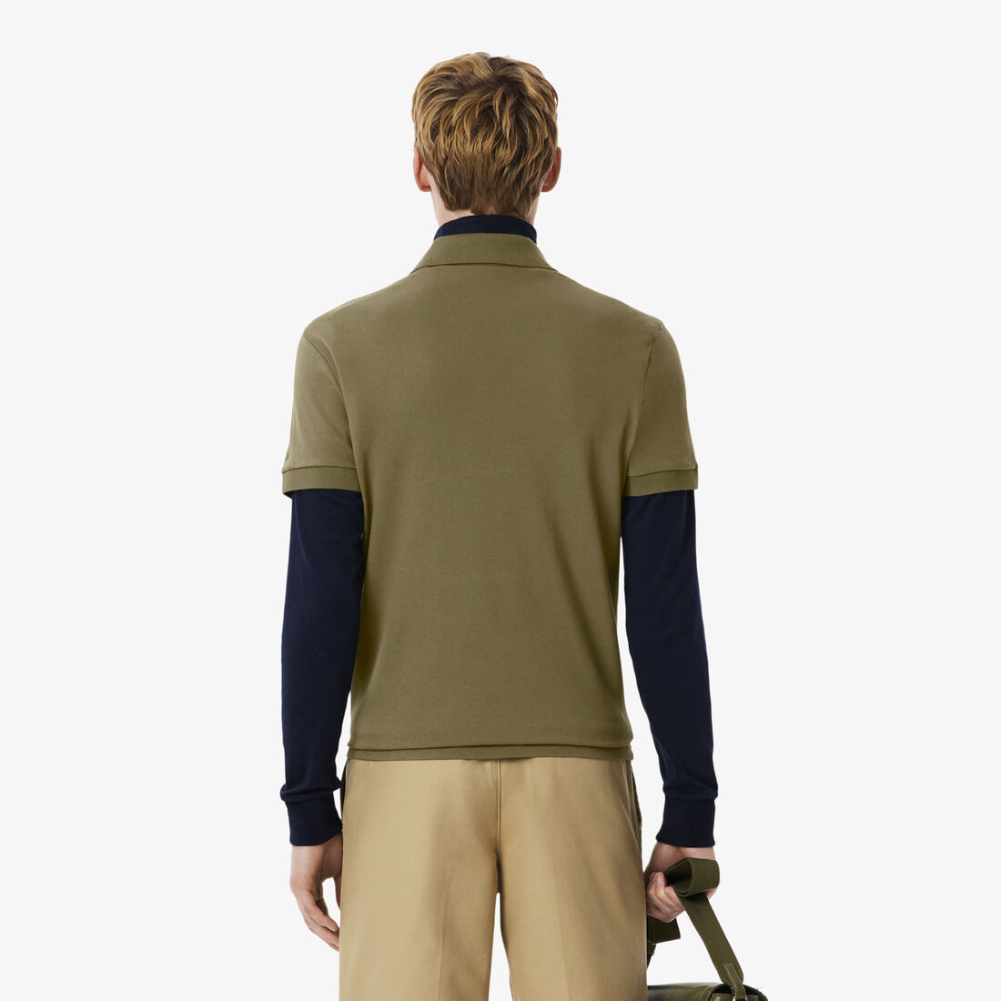 قميص بولو بيكيه باريسي بقصة عادية Regular Fit Paris Stretch Pique Polo Shirt - PH5522-00-E9F