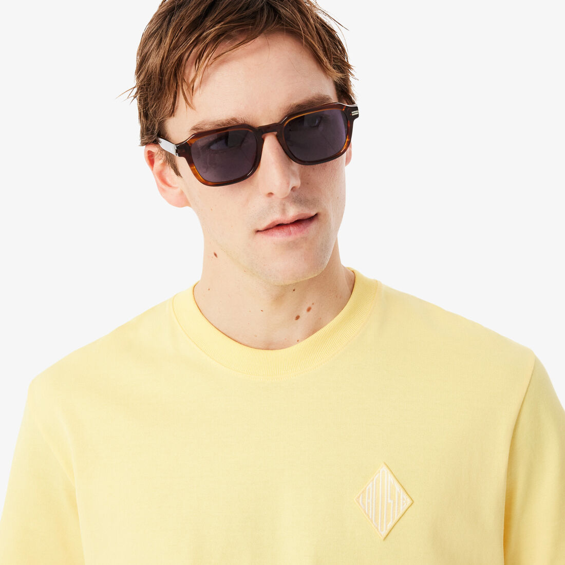 Classic Fit Heavy Badge Accent T-shirt Classic Fit Heavy Badge Accent T-shirt - TH0028-00-107